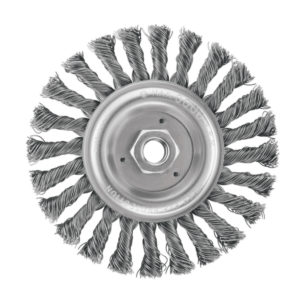 DeWalt 6" x 5/8"-11 HP .020 Carbon Cable Twist Wire Wheel at Sears.com