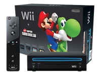 Wii bundle with New Super Mario Bros.™ Wii game and Exclusive Music CD - BLACK                                             at mygofer.com