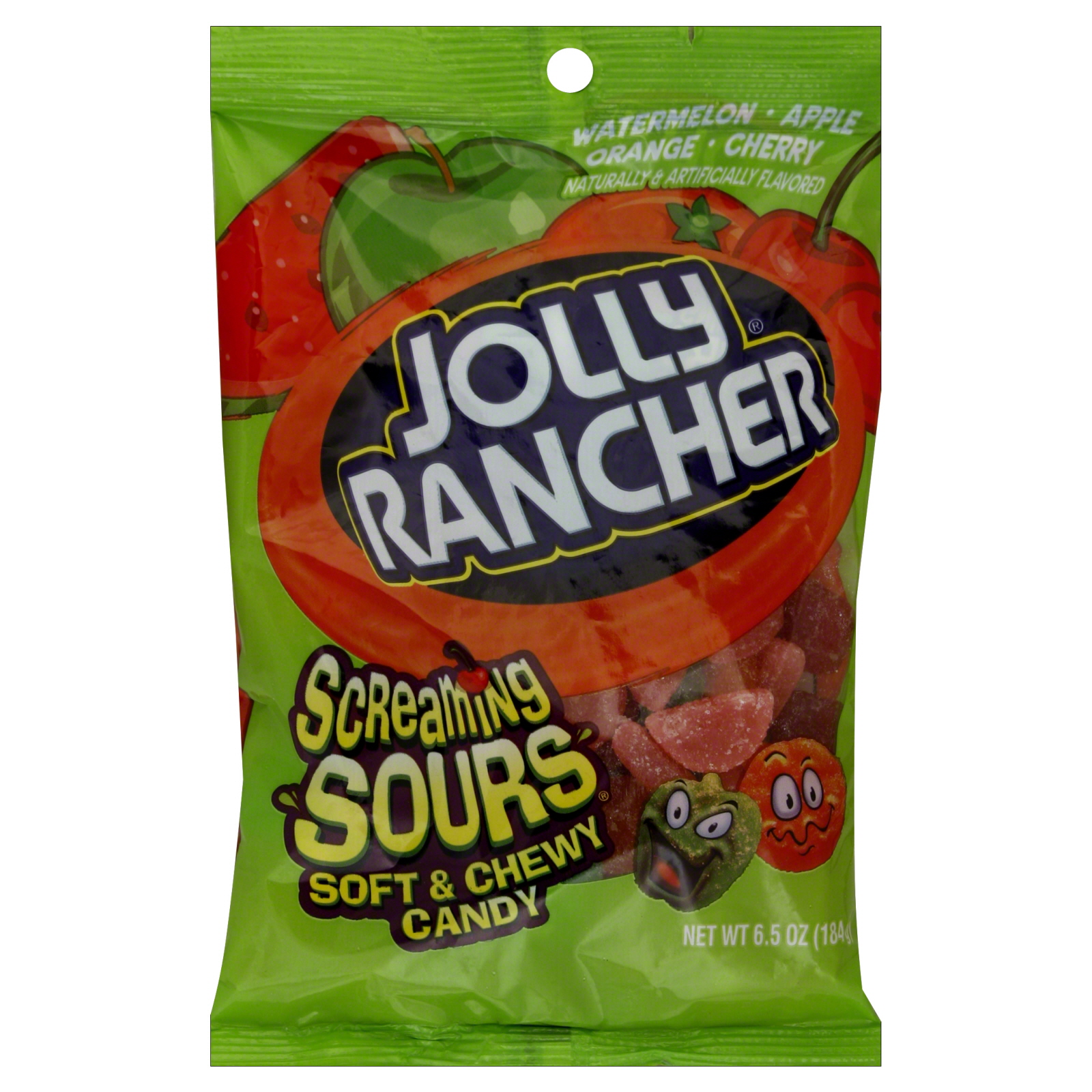 Jolly Rancher Hard Candy, Fruit N' Sour Flavor, Assorted Flavors, 6.5