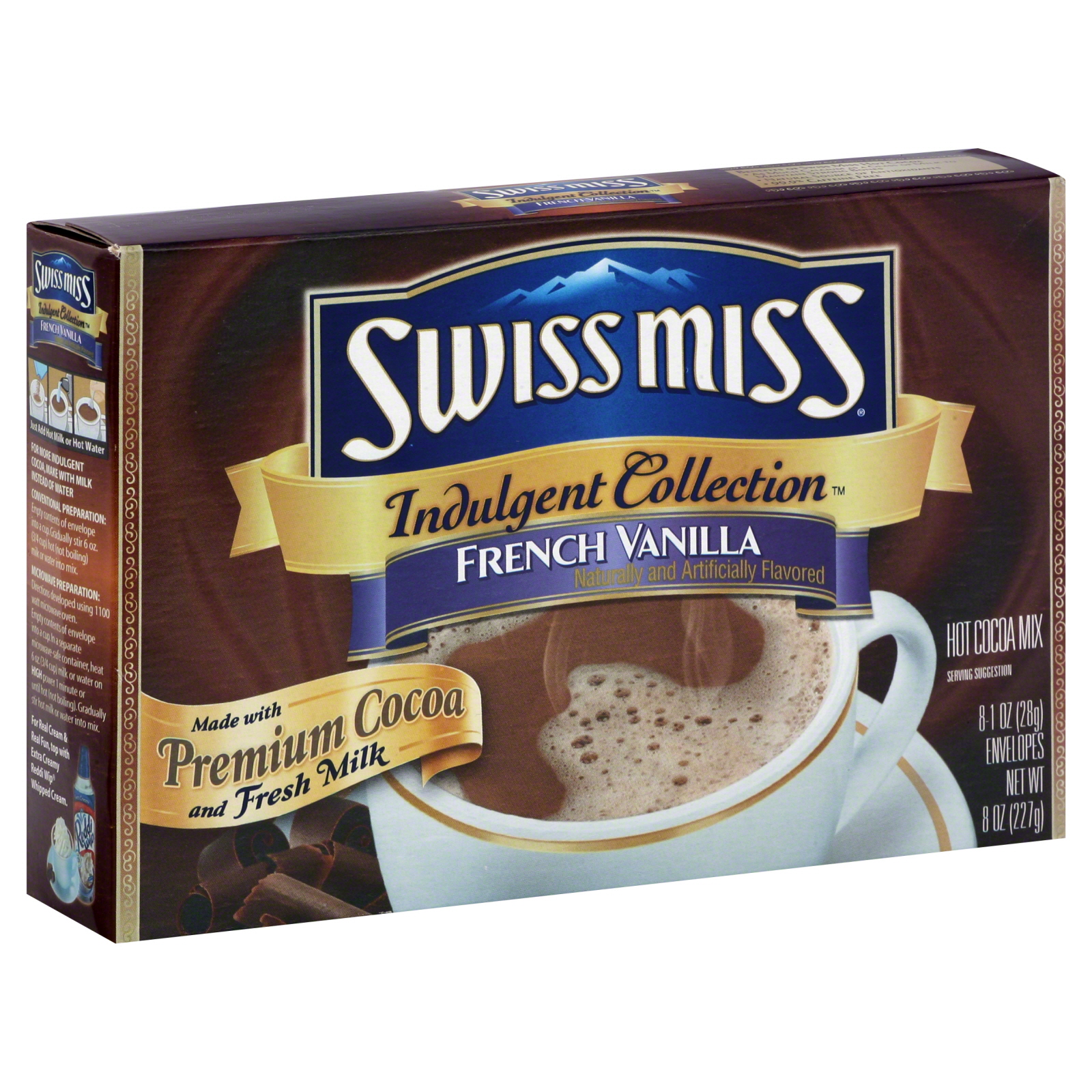 Swiss Miss Indulgent Collection Hot Cocoa Mix, French Vanilla, 8 1 oz