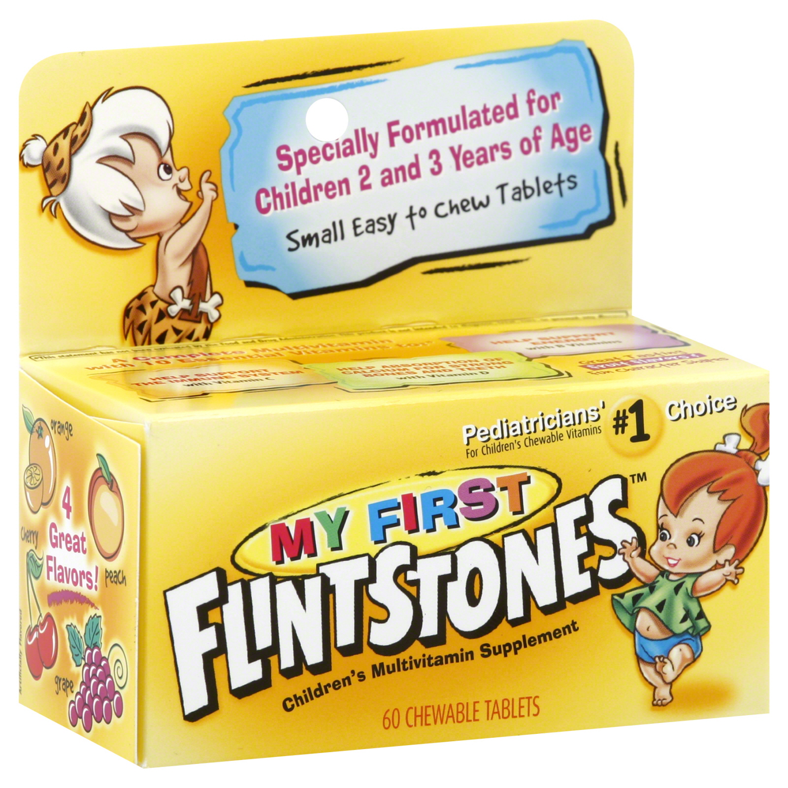 Flintstones Bayer HealthCare Multivitamin, Children's, My First , Chewable Tablets, 60 tablets