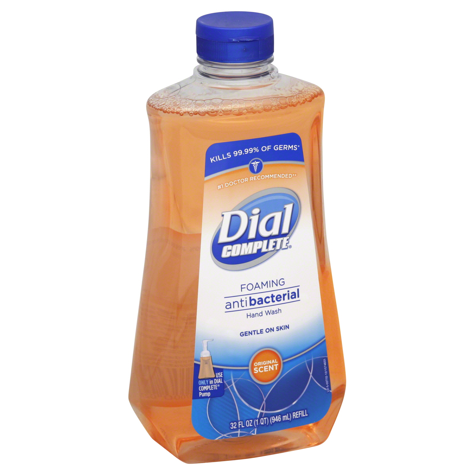 UPC 017000027326 product image for Dial Complete Hand Wash, Antibacterial, Foaming, Original Scent, 32 fl oz (1 qt) | upcitemdb.com