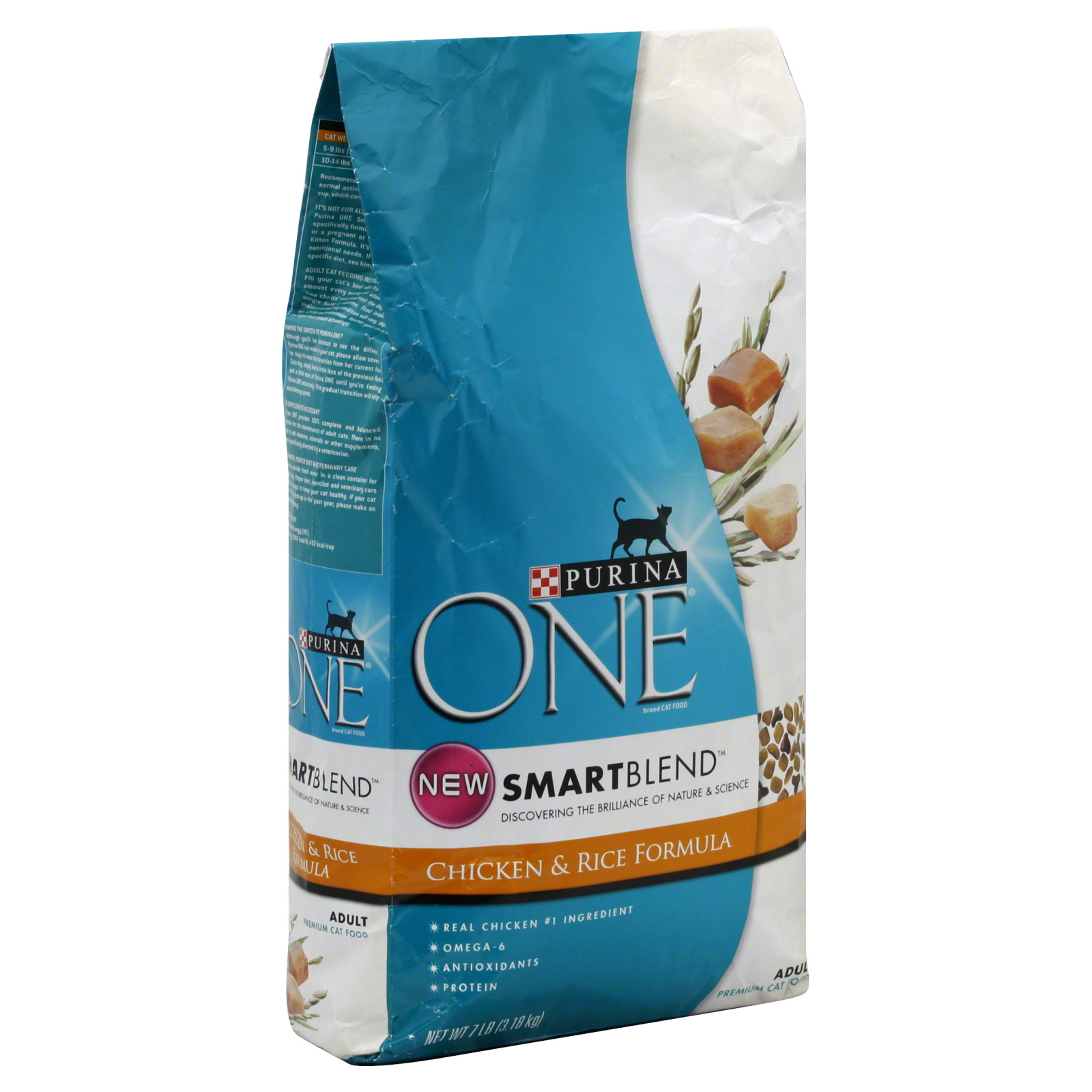 Purina SmartBlend Cat Food, Adult, Chicken & Rice Formula, 7 lb (3.18 kg) at mygofer.com
