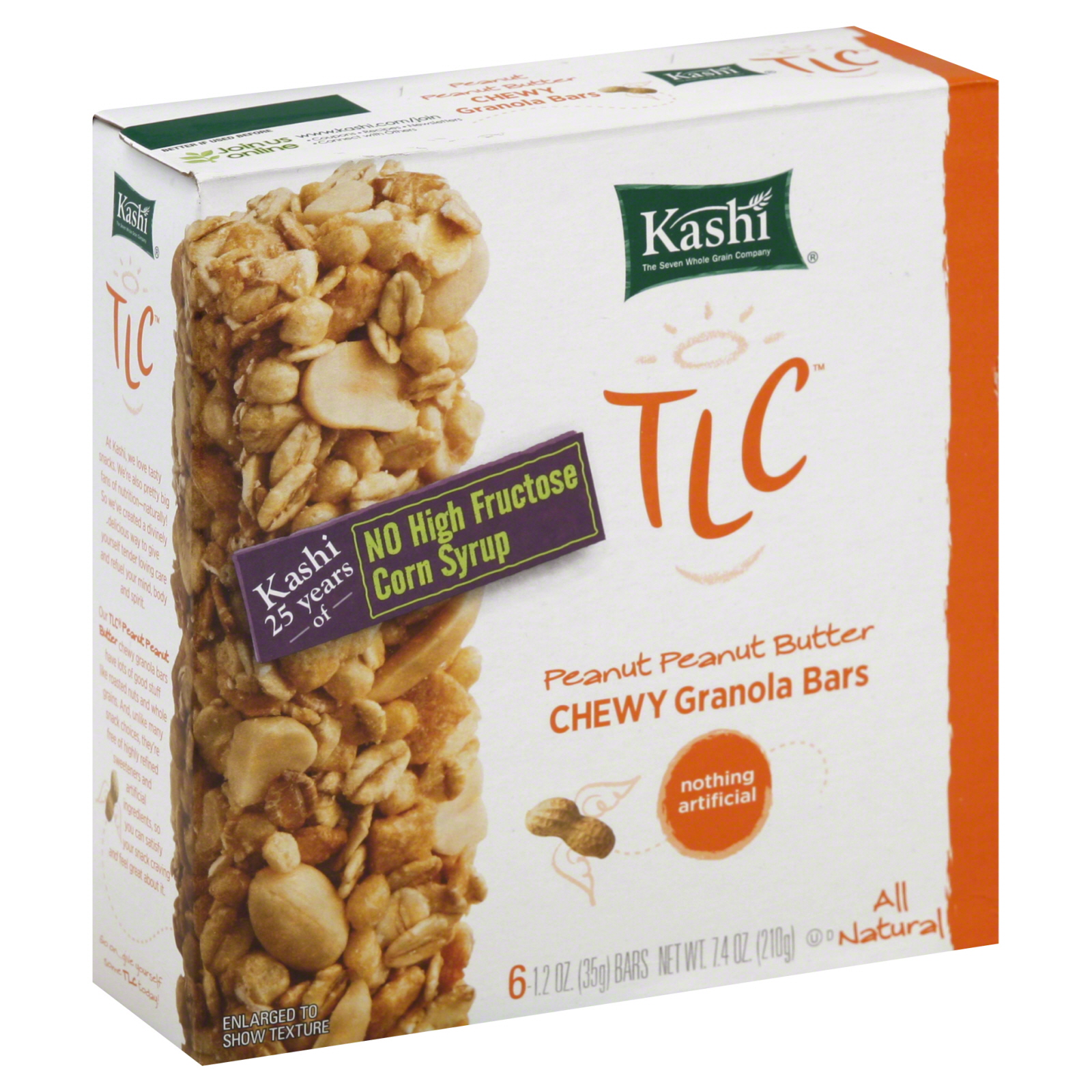 Kashi TLC Granola Bars, Chewy, Peanut Peanut Butter, 6 - 1.2 oz (35 g) bars [7.4 oz (210 g)] at Kmart.com