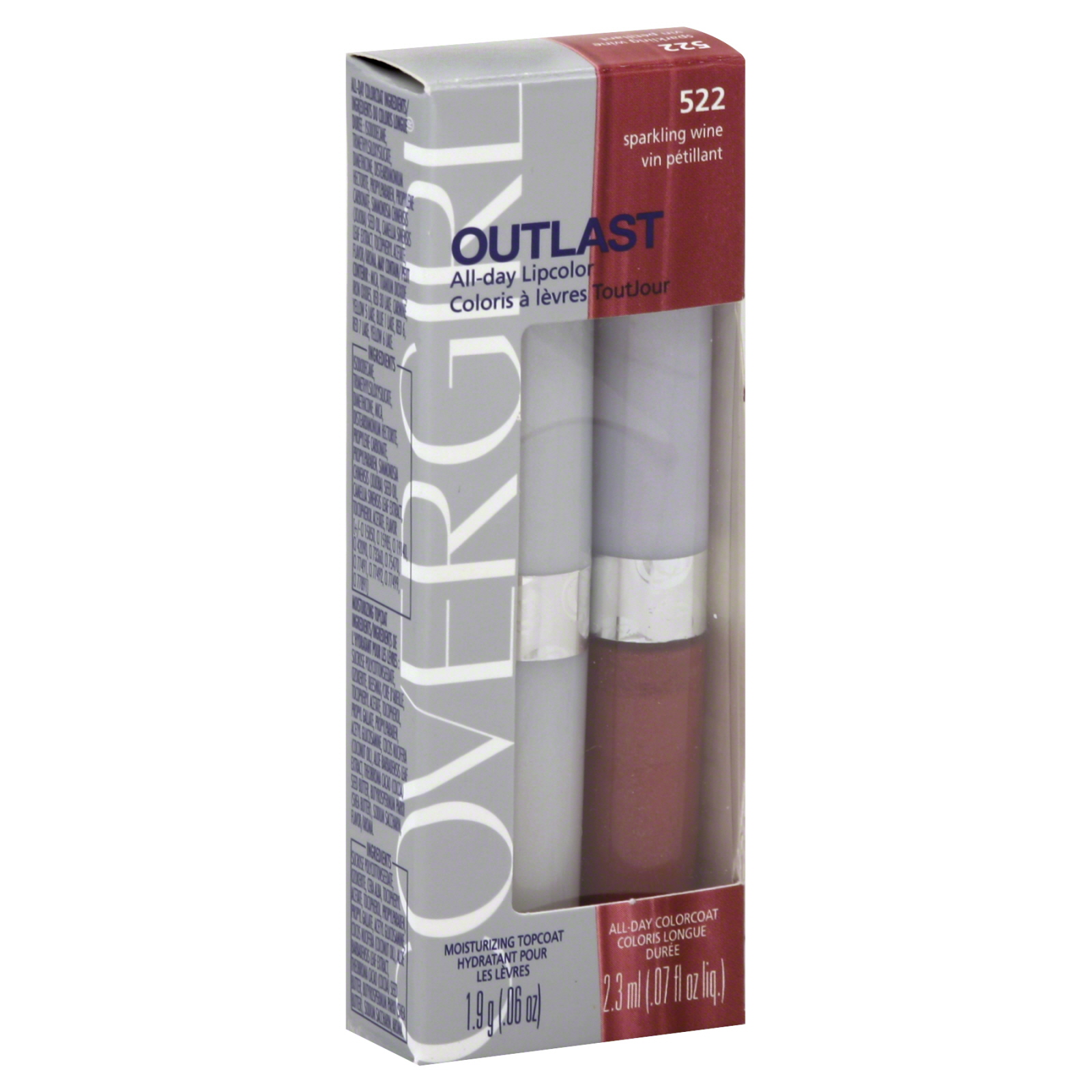 CoverGirl Outlast Lipcolor, All-Day, Sparkling Wine 522, 1 kit at Kmart.com