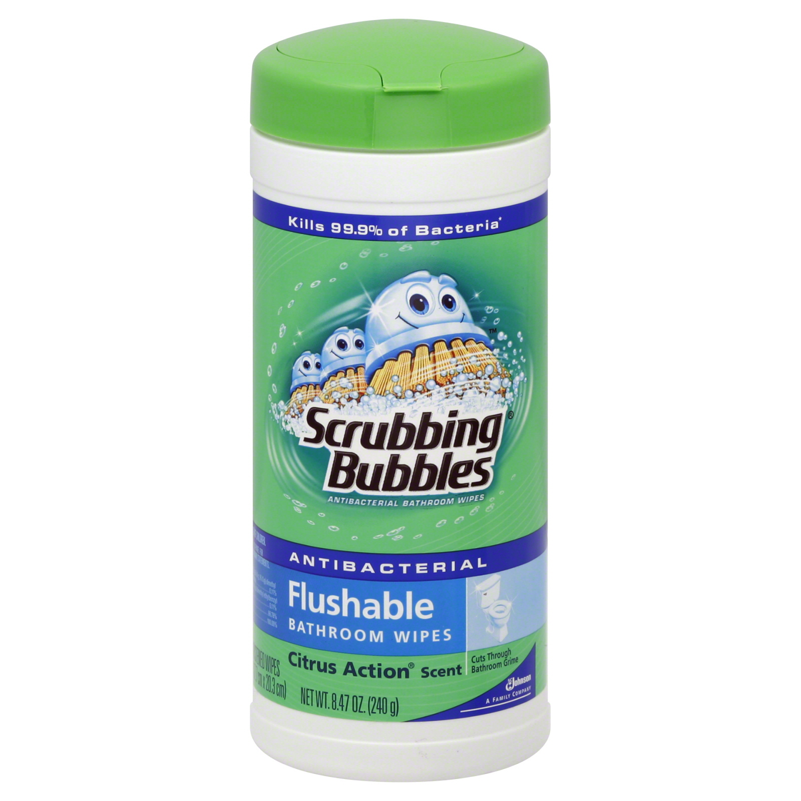 Wet Ones Antibacterial Citrus Scent Canisters 40 CT CANISTER Baby