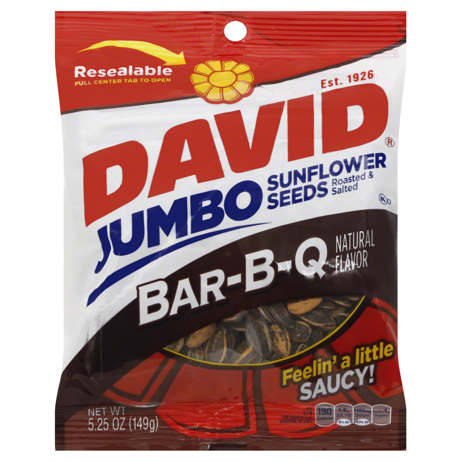 UPC 026200465722 David Seeds, Jumbo Sunflower Barbeque Flavor, 5.25