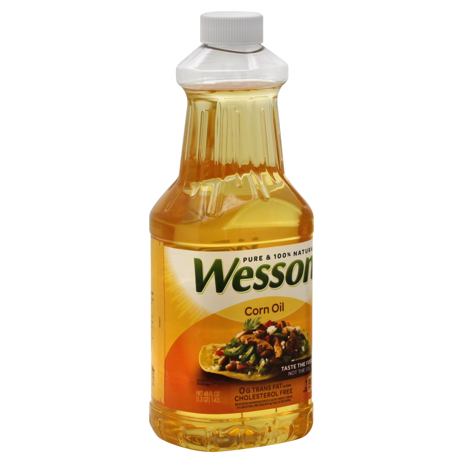 Wesson Pure 100 Natural Canola Oil 48 FL OZ PLASTIC BOTTLE Food