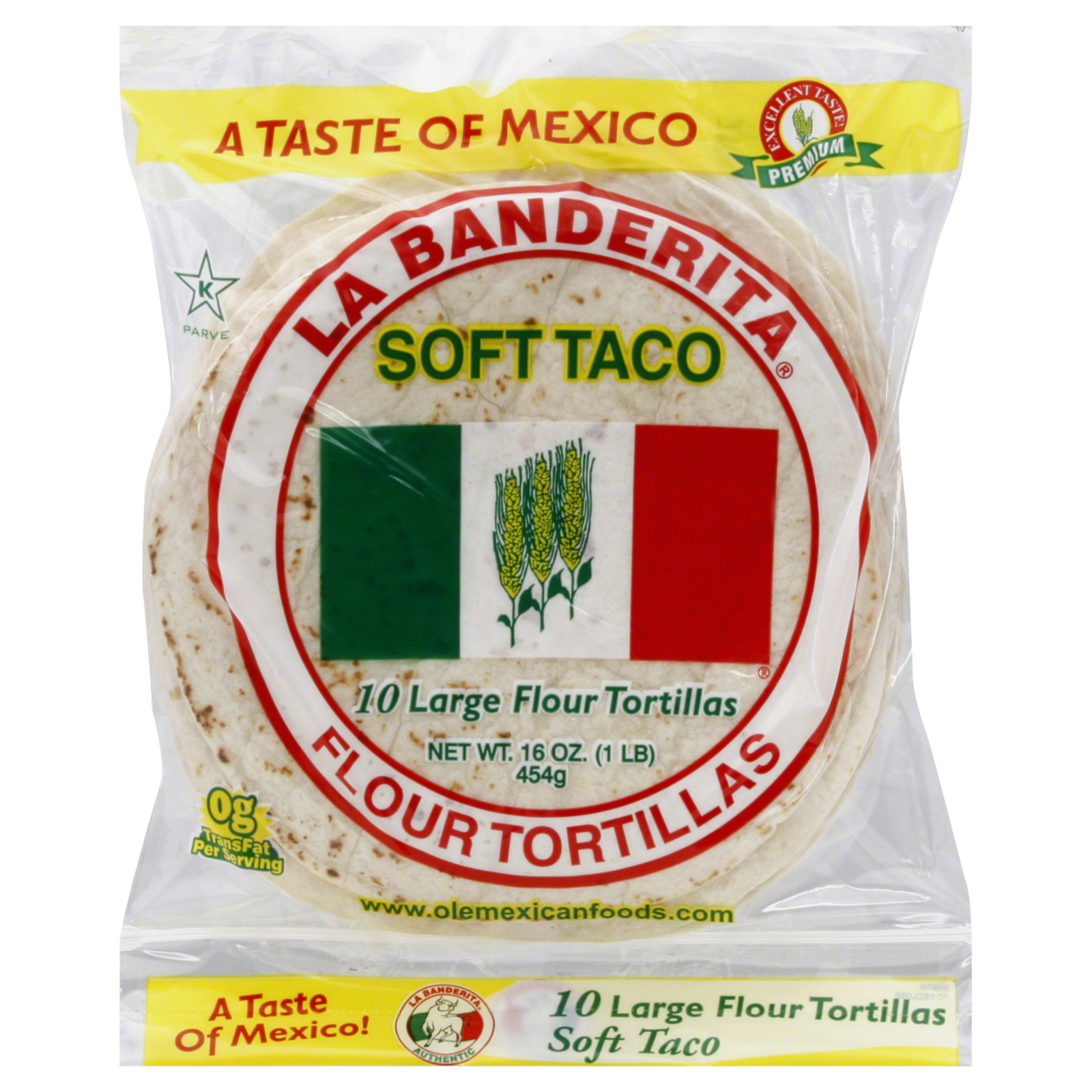 UPC 027331000332 La Banderita, Flour Tortillas, 10 Count, 16oz Bag