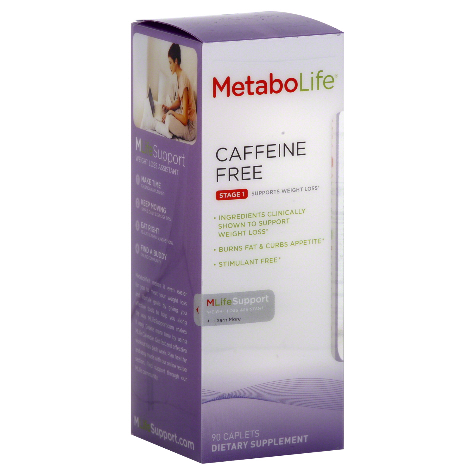 Caffeine Free, Stage 1, Supports Weight Loss, Caplets, 90 caplets