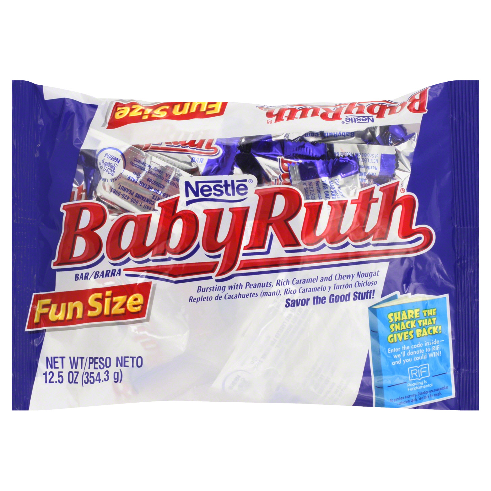 Baby Ruth Candy Bars, Fun Size, 12.5 oz (354.3 g)