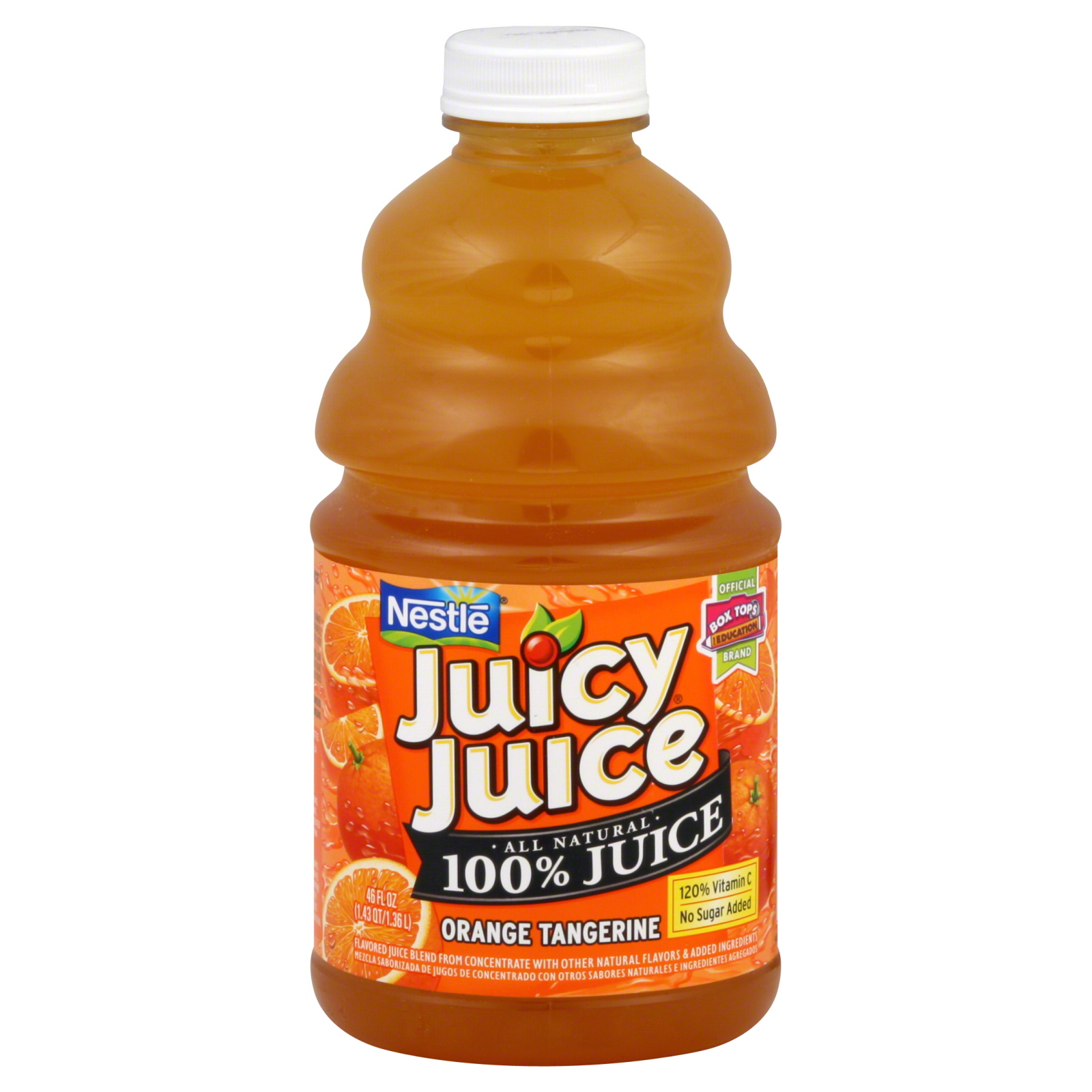 Juicy Juice 100 Juice, Orange Tangerine, 46 fl oz (1.43 qt) 1.36 lt