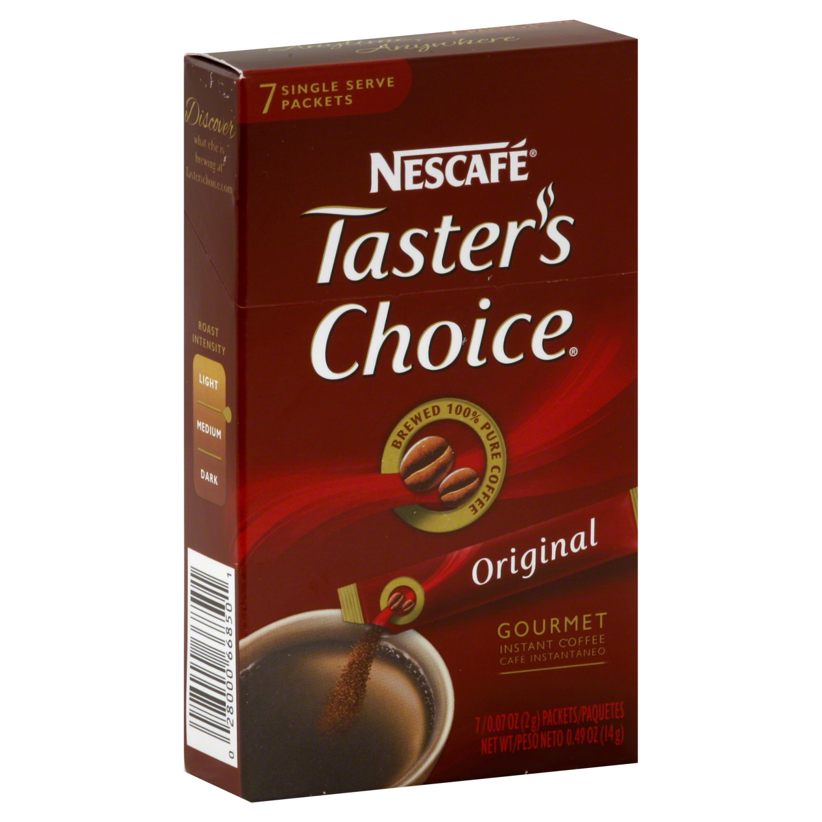 Taster's Choice Nescafe Coffee, Instant, Gourmet, Light/Medium
