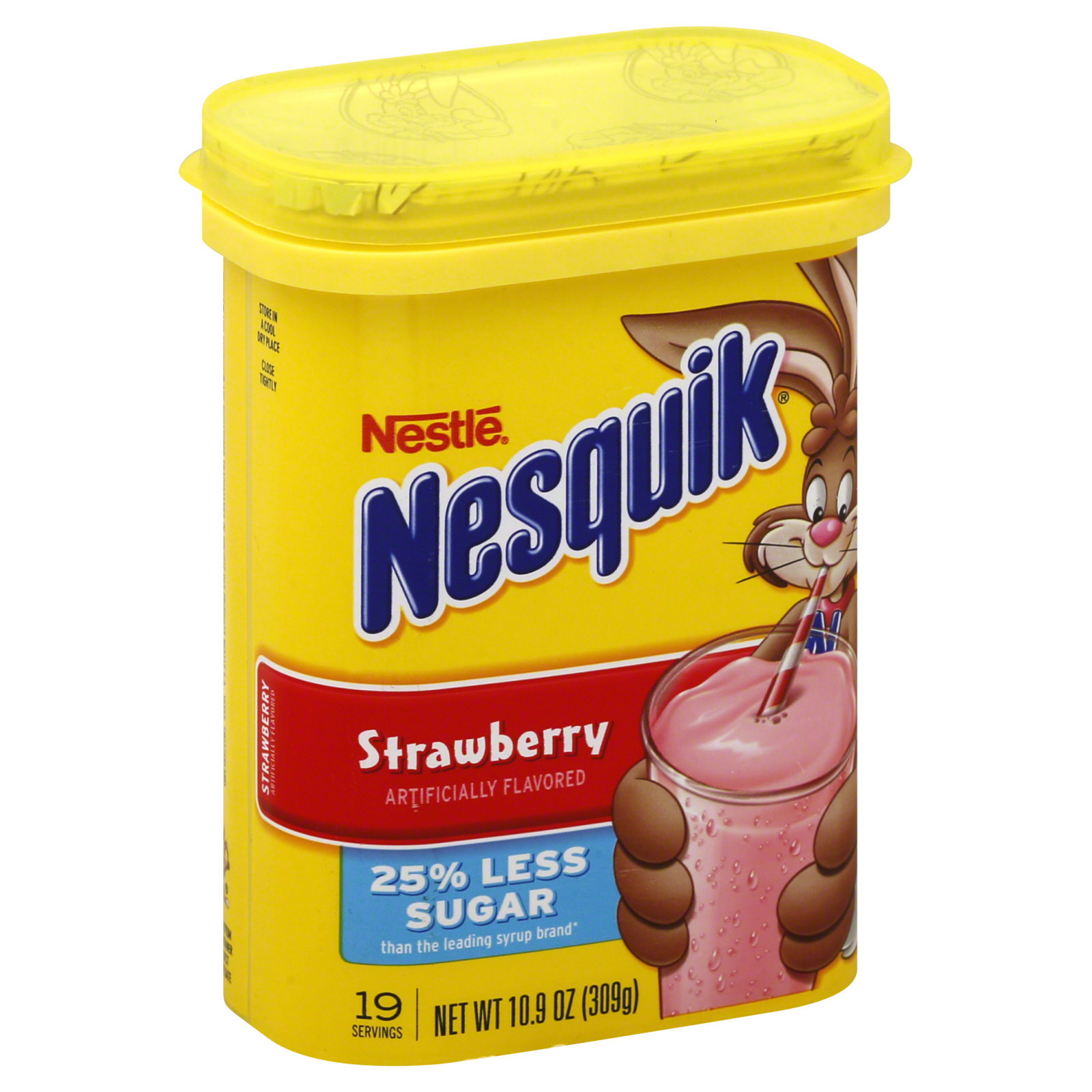 UPC 028000680404 product image for Strawberry Flavored Milk Powder 10.9 OZ CANISTER | upcitemdb.com