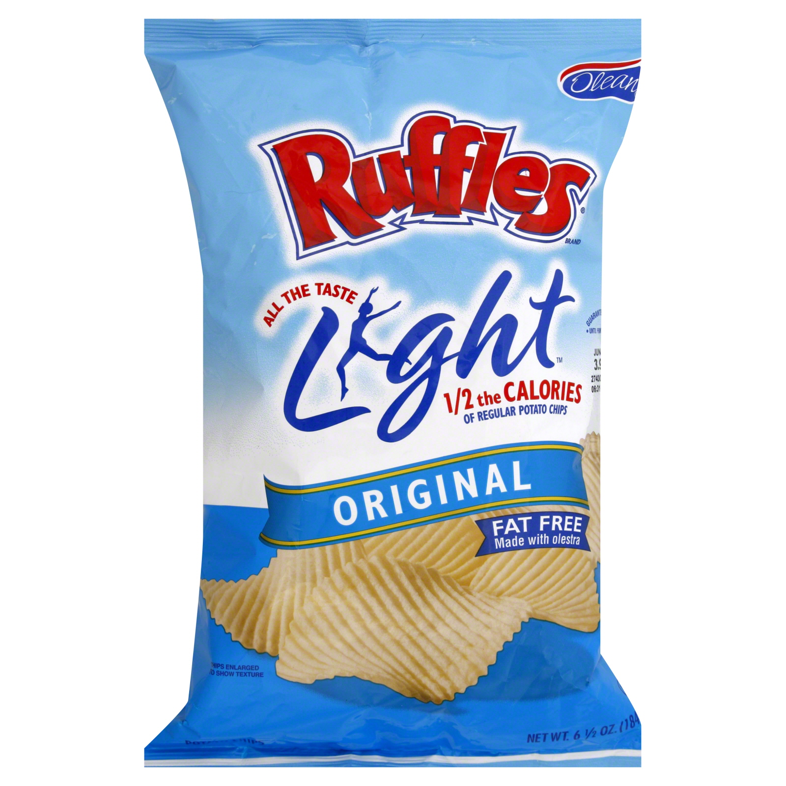 Lay's Light Original Potato Chips 6.5 OZ BAG Food & Grocery Snacks Potato Chips