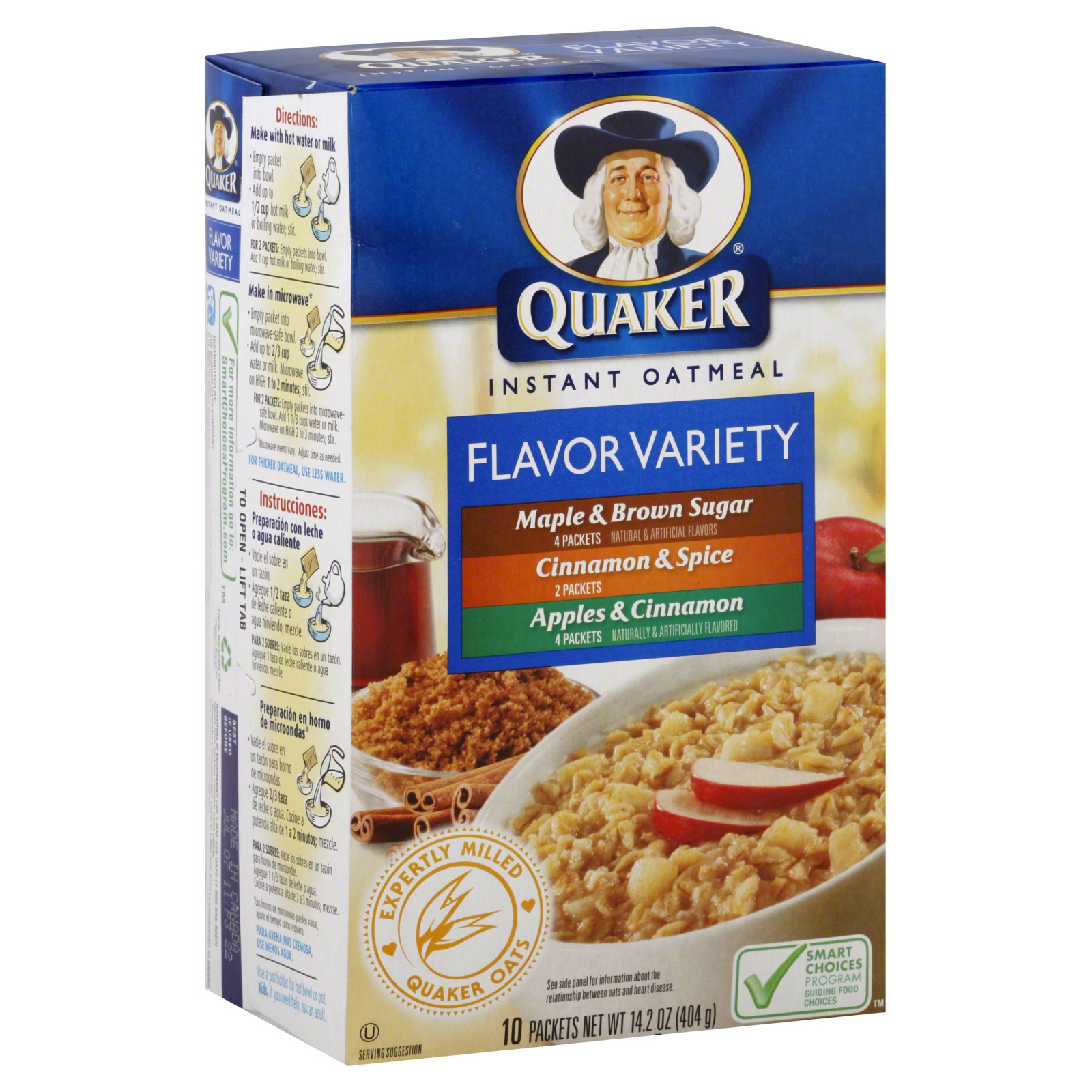 UPC 030000014608 Instant Oatmeal, Flavor Variety, 10 packets [14.2 oz