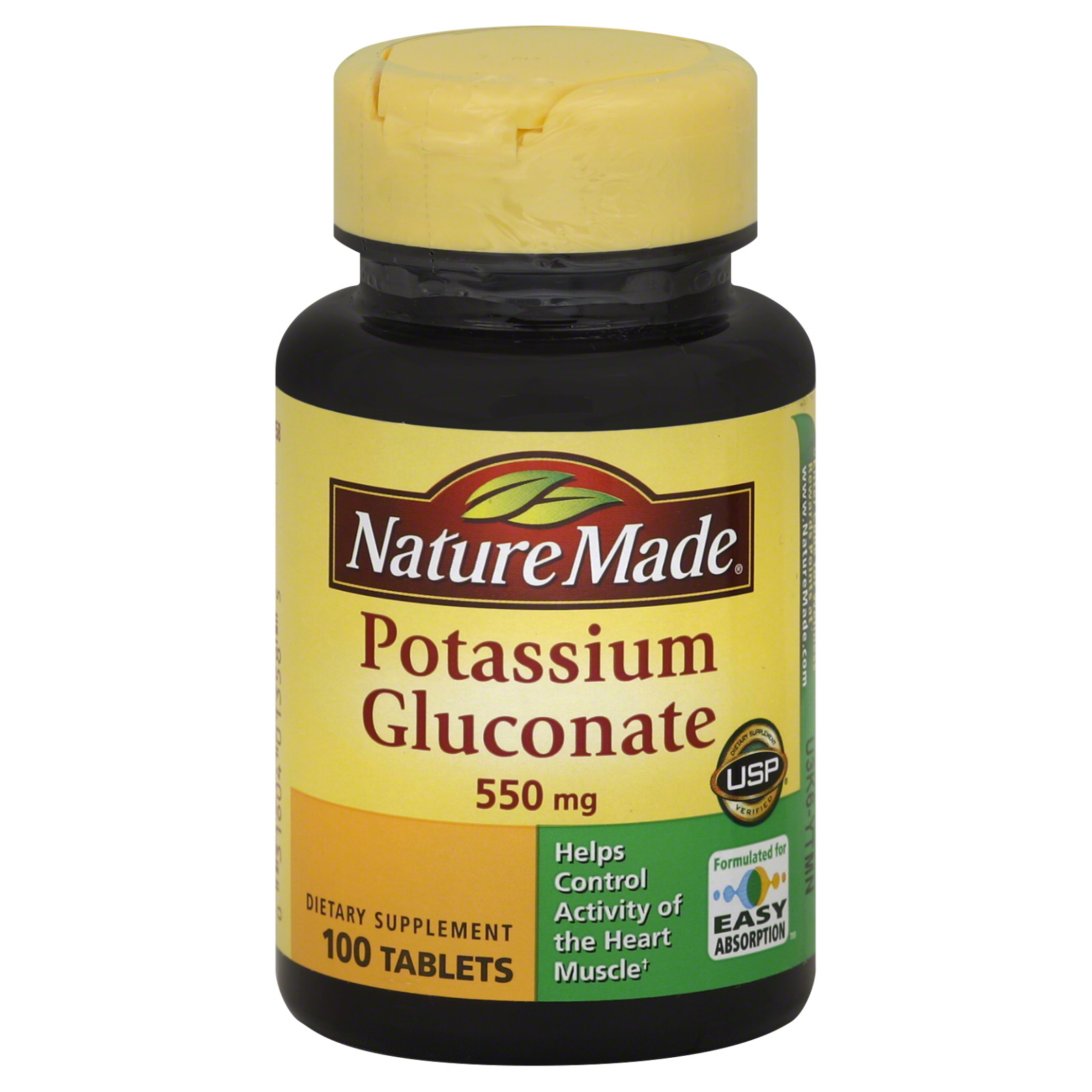 UPC 031604013585 Nature Made Potassium Gluconate, 550 mg, Tablets