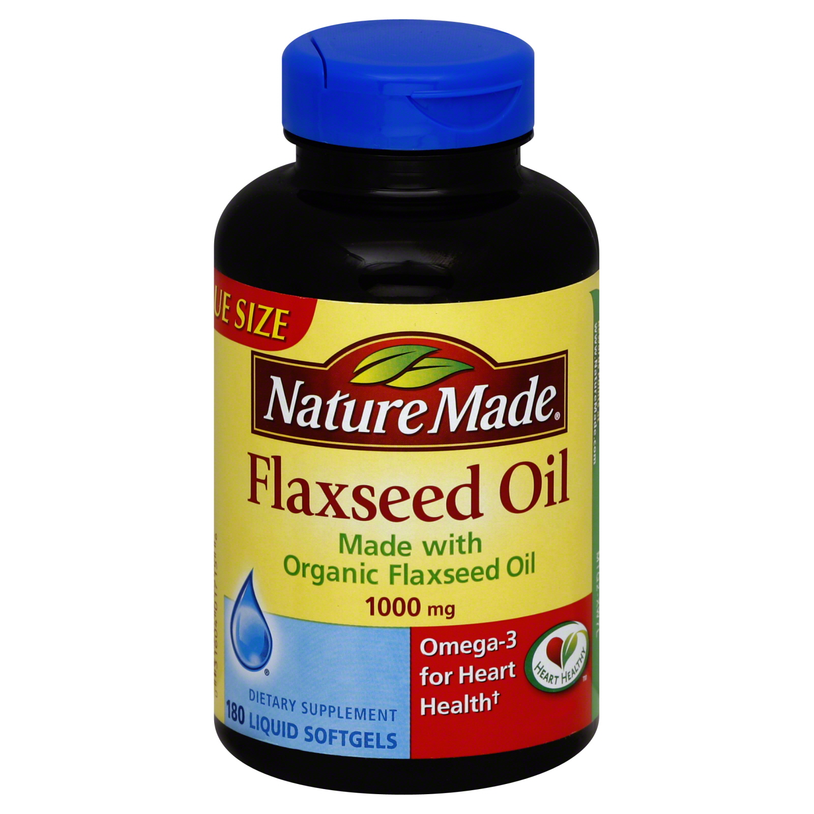 Nature Made Flaxseed Oil, 1400 mg, Softgels, 100 softgels Health