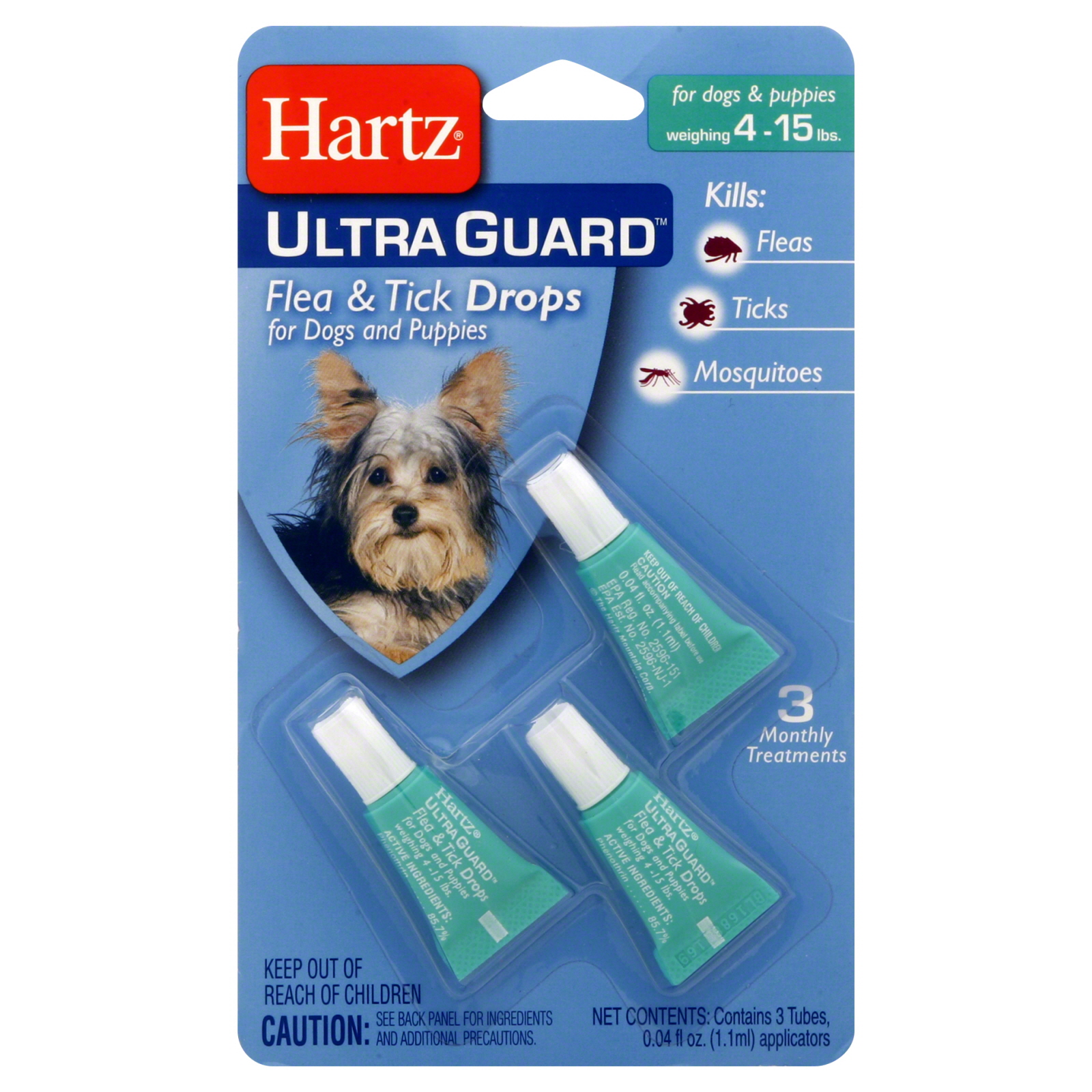 Hartz Ultra Guard Plus Flea & Tick Collar, for Dogs and Puppies, 1