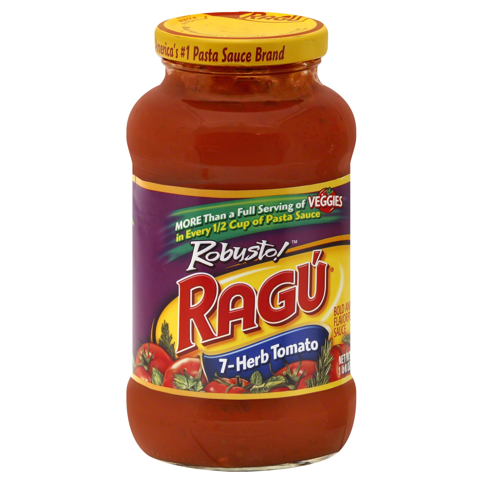Ragu Robusto! Pasta Sauce, Bold and Flavorful, 7-Herb Tomato, 24 oz (1 lb 8 oz) 680.4 g at Kmart.com