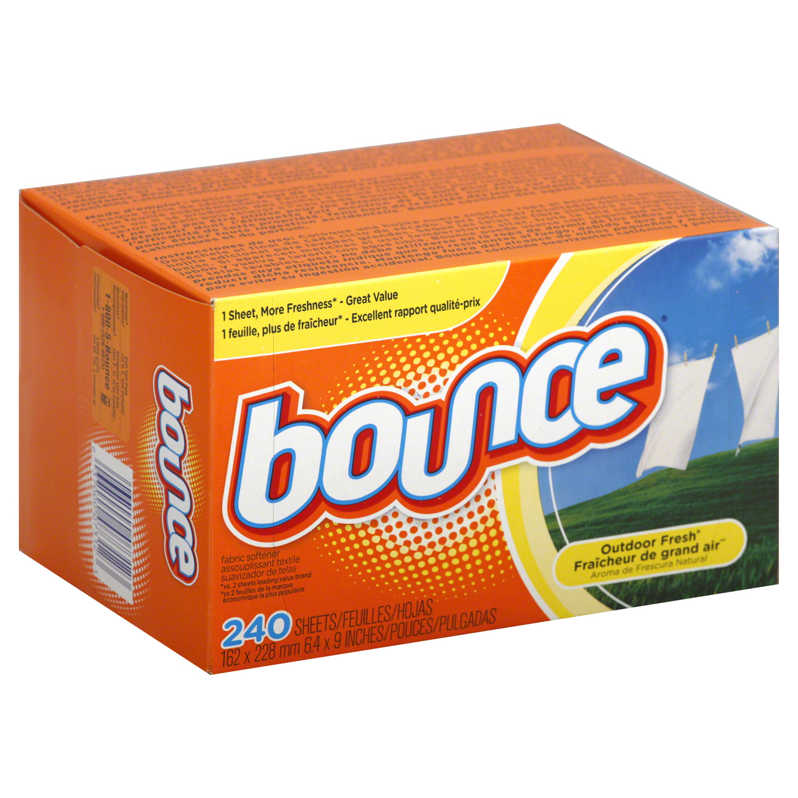 Bounce Outdoor Fresh Dryer Sheets 240 Sheet Box Shop Your Way Online