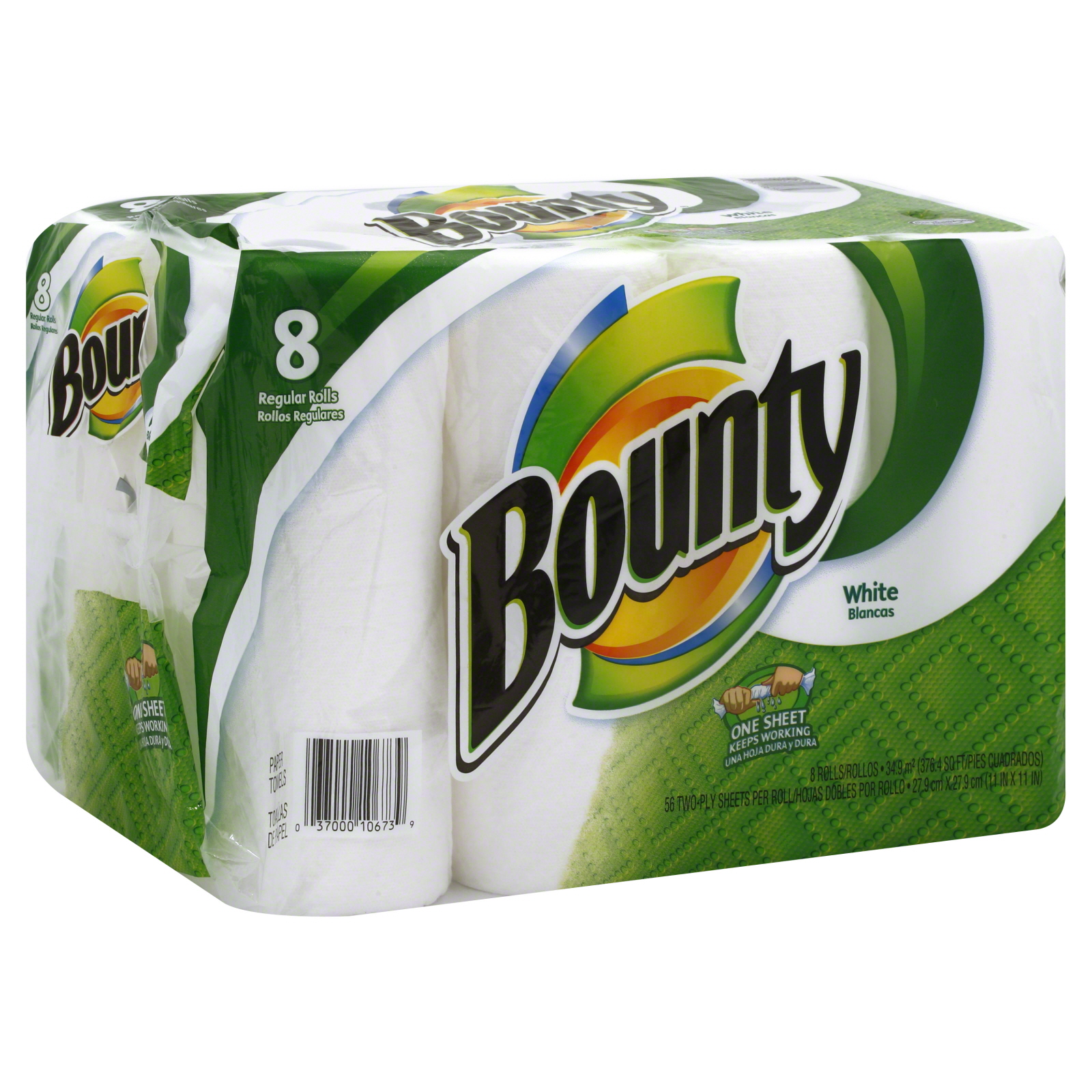 UPC 037000106739 Paper Towels, White, 2 Ply, 8 rolls