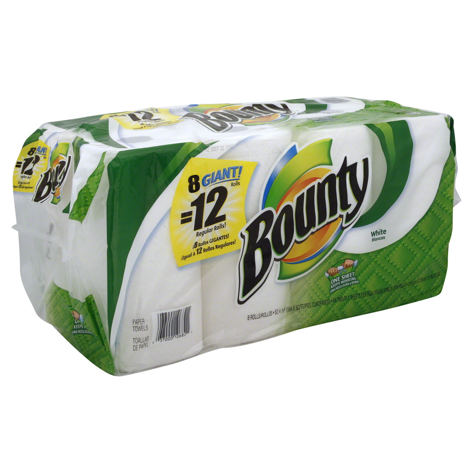 Paper Towels, Giant Rolls, White, Two Ply, 8 rolls                                                                               at mygofer.com