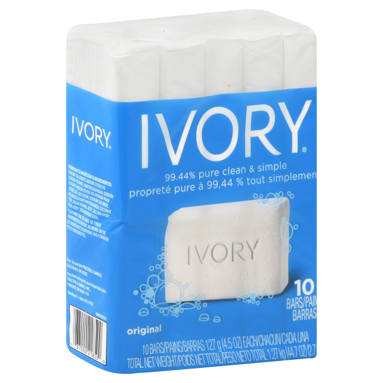UPC 037000218500 Ivory Simply Ivory Soap Bar
