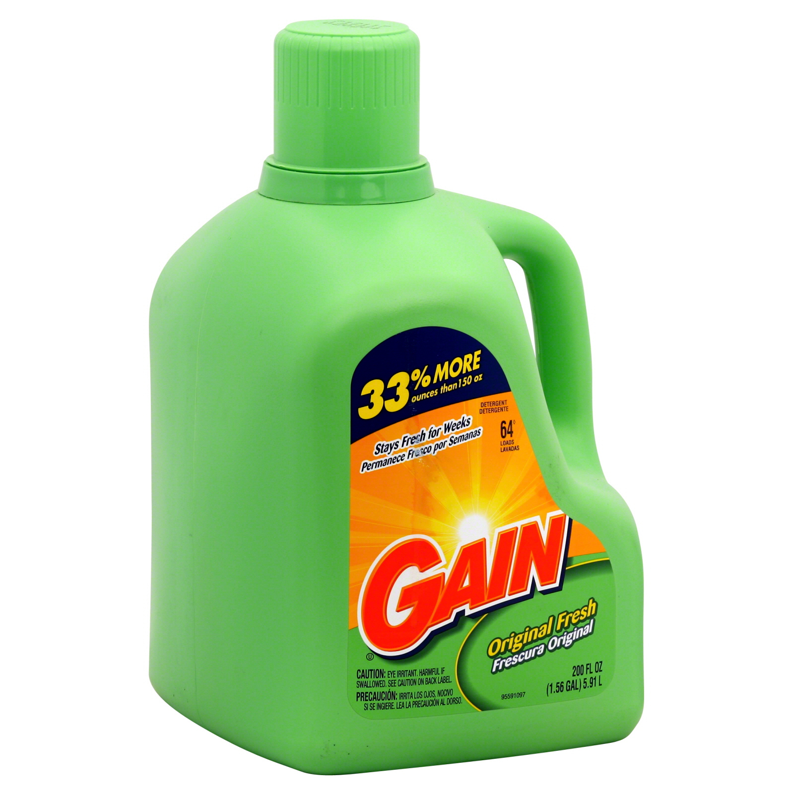 Gain Detergent Original Fresh 200 fl oz (1 56 gl) 5 91 lt Food Gain Detergent Original Fresh 200 fl oz (1 56 gl) 5 91 lt Food