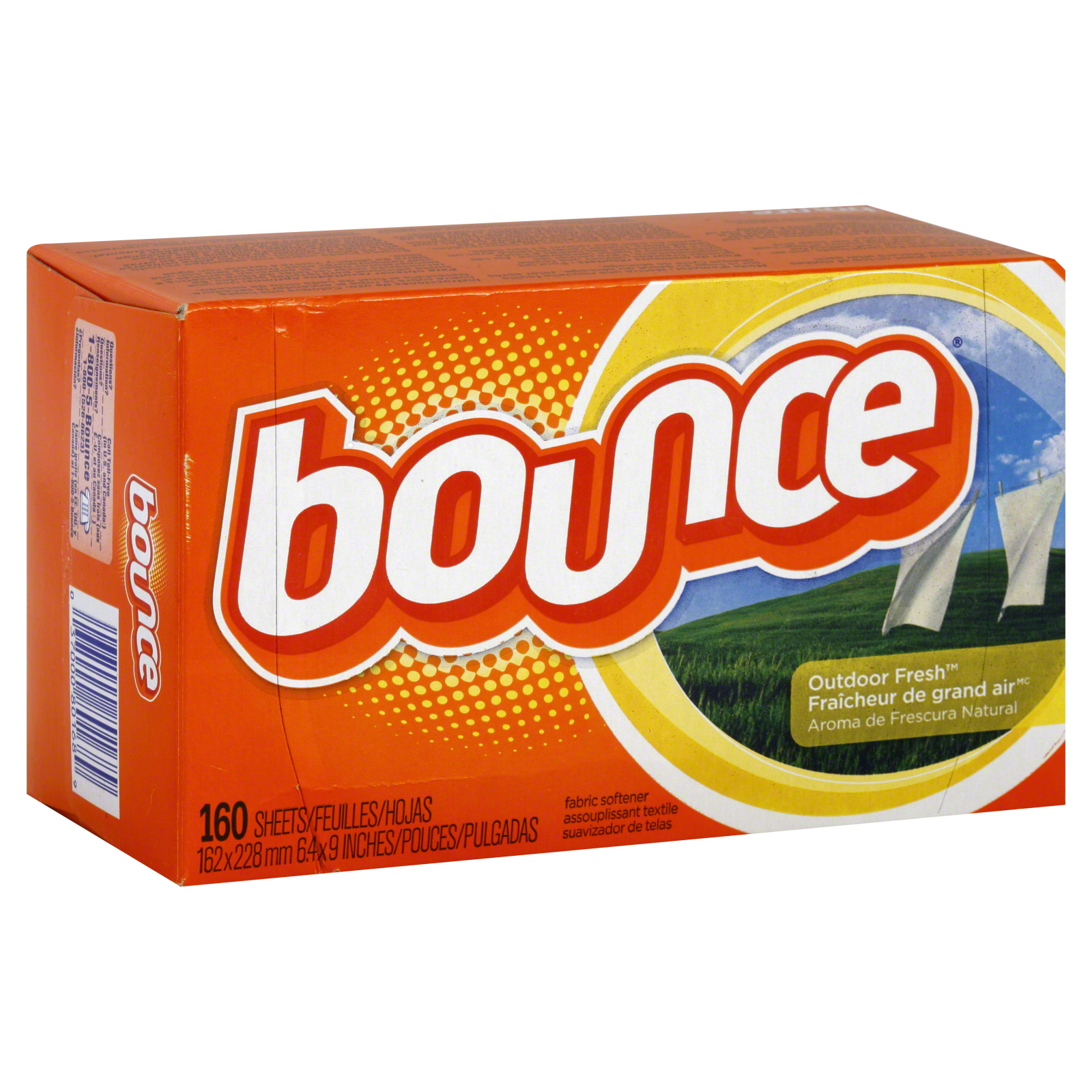 Bounce Fabric Softener Sheets, Outdoor Fresh, 160 sheets at mygofer.com
