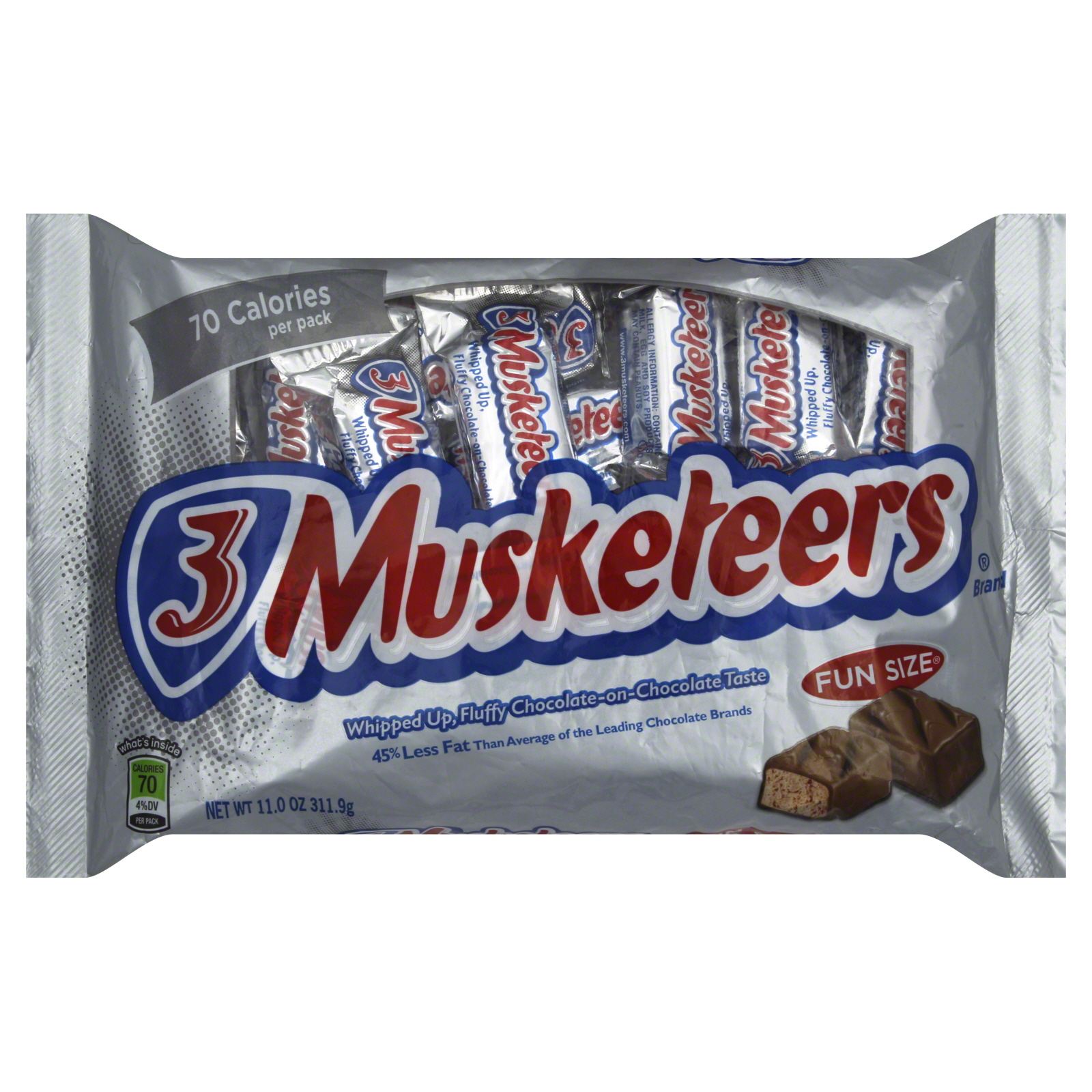 3 Musketeers Candy Bars, Fun Size, 11 oz (311.9 g) at Kmart.com
