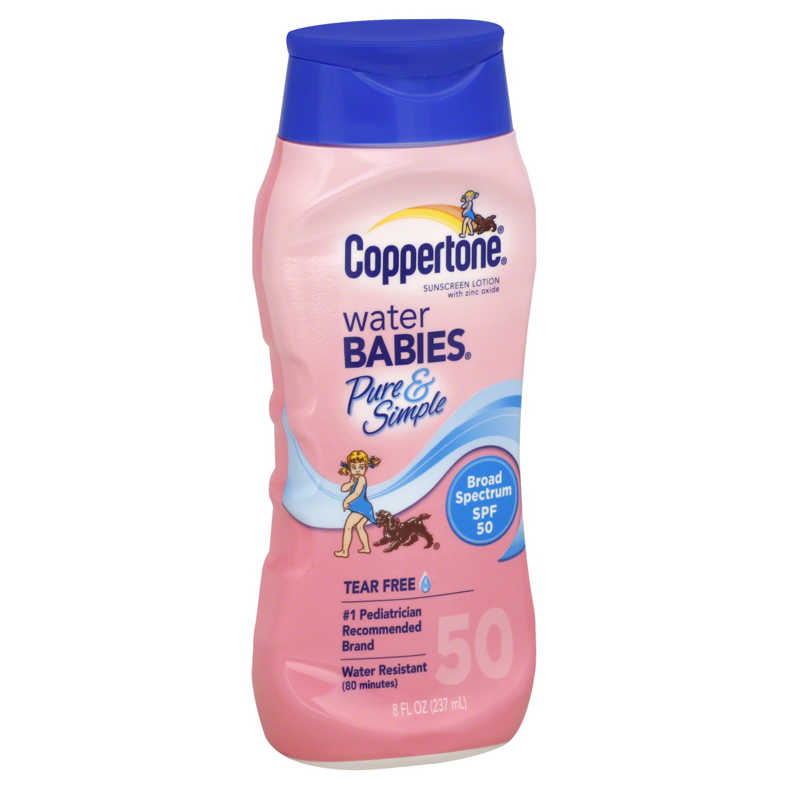 UPC 041100001771 Coppertone Water Babies Pure & Simple Sunscreen