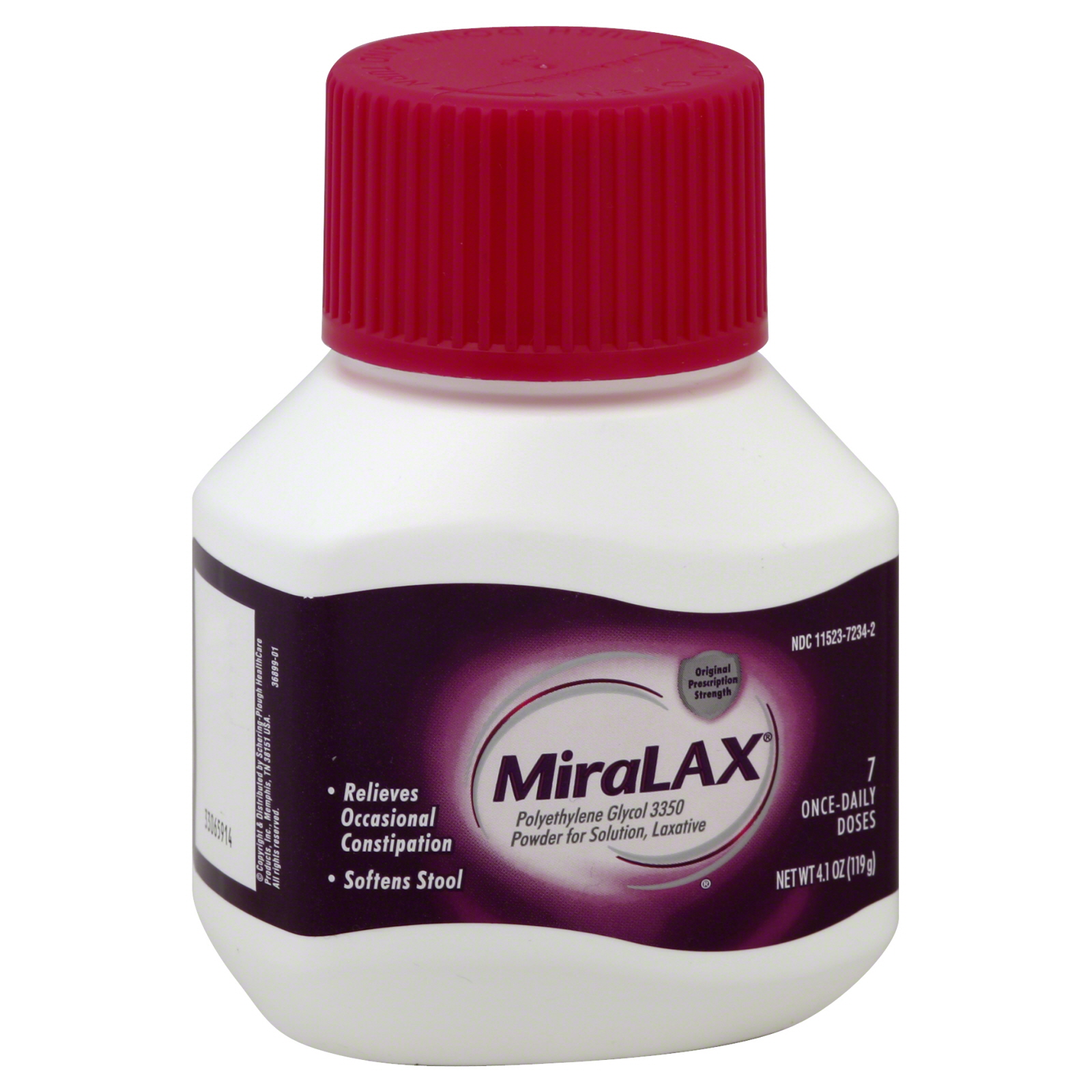 Miralax Laxative, Polyethylene Glycol 3350, Powder for Solution, 4.1 oz