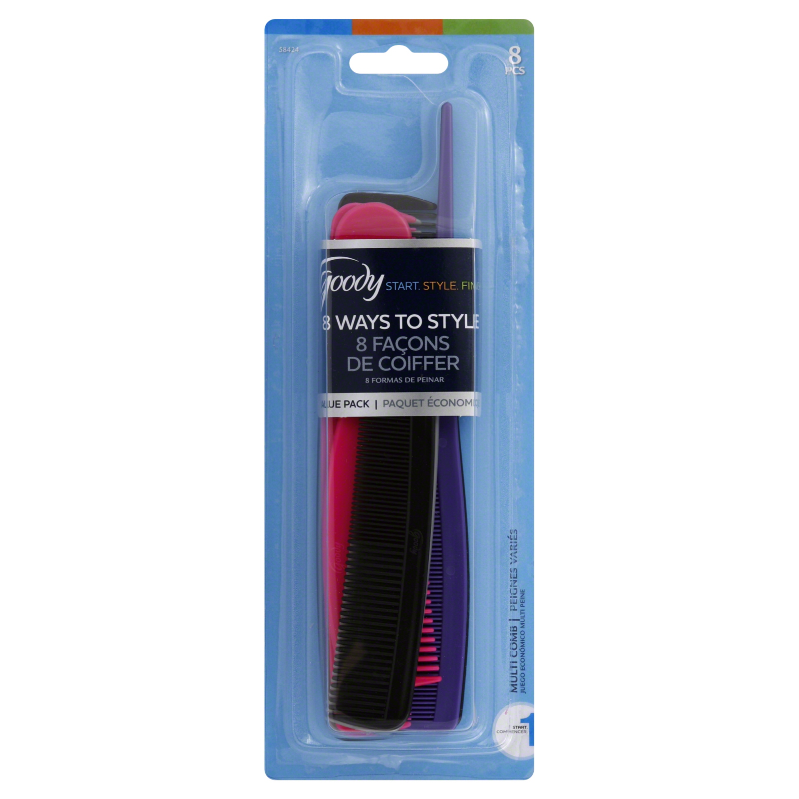 UPC 041457584248 product image for Goody Family Pack Combs, 8 CT | upcitemdb.com