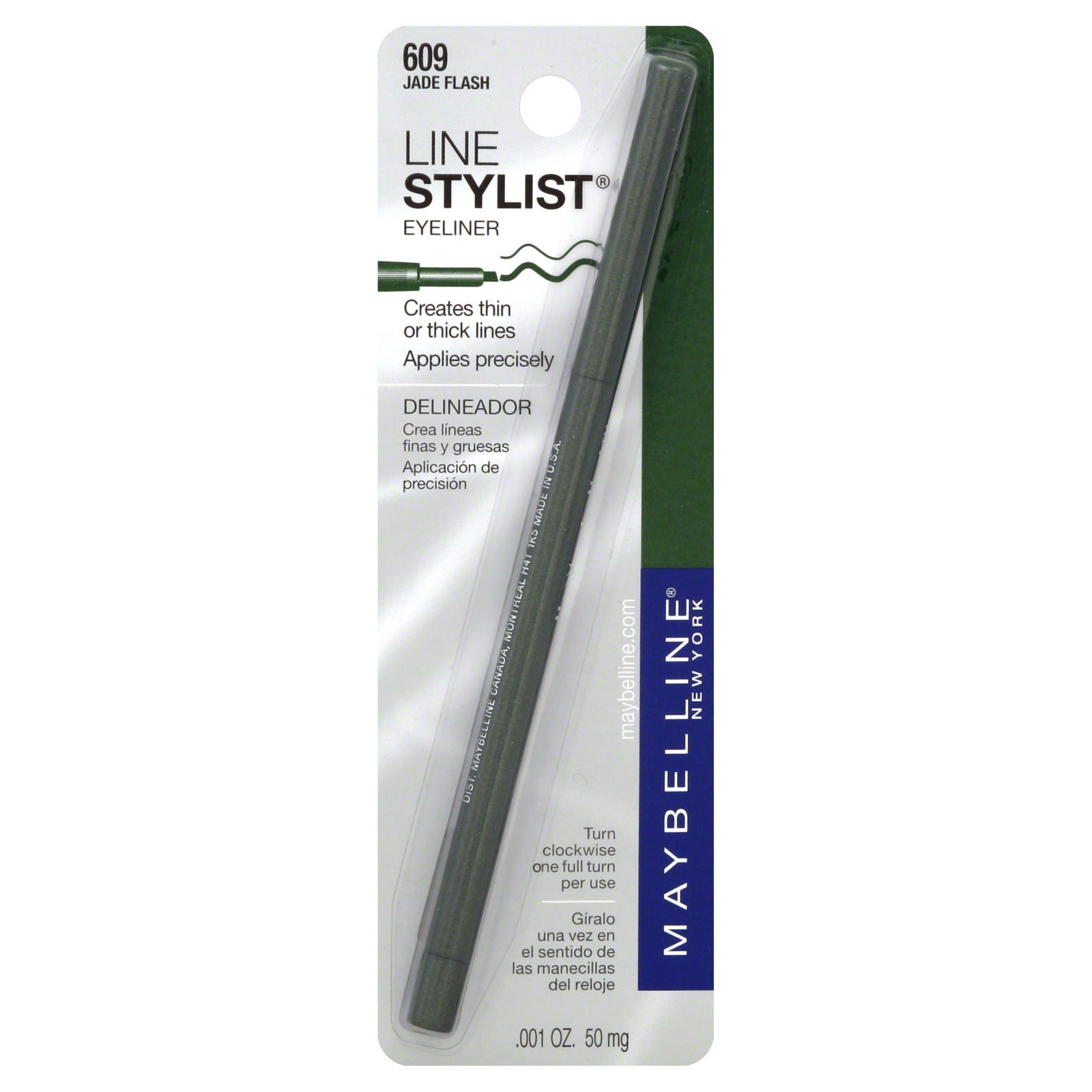 Maybelline New York Line Stylist Eyeliner, Jade Flash 609, 0.001 oz (50 mg) at Sears.com