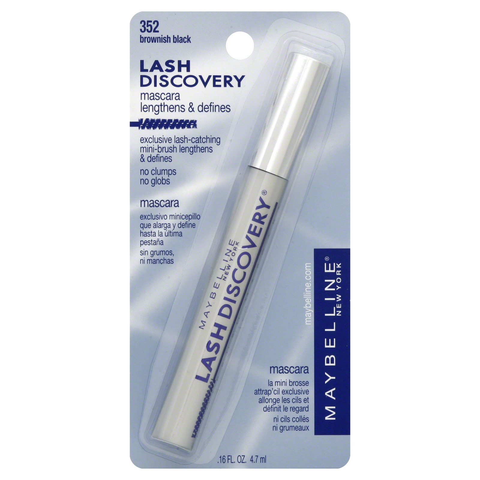 Maybelline New York Lash Discovery Washable Mascara, Brownish Black 352, 0.16 fl oz (4.7 ml) at Kmart.com