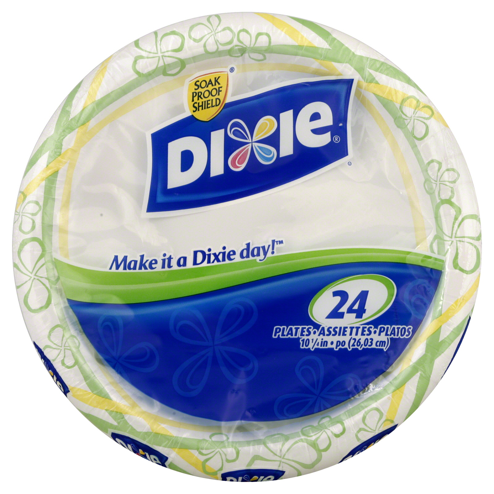 Dixie Plates, Heavy Duty, 10-1/4 Inch, 24 plates at mygofer.com