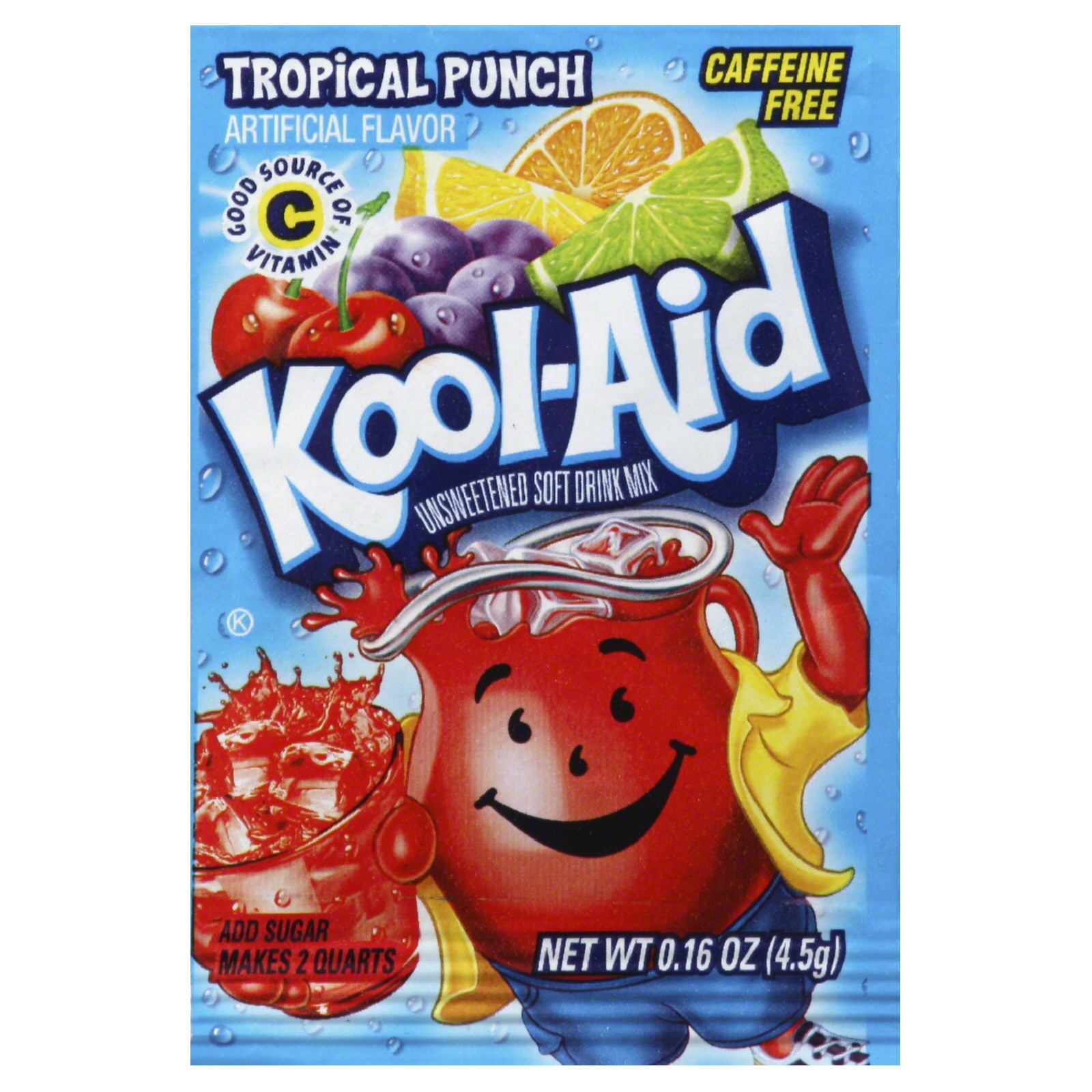 KoolAid Blue Raspberry Lemonade Unsweetened Soft Drink Mix 0.22 OZ