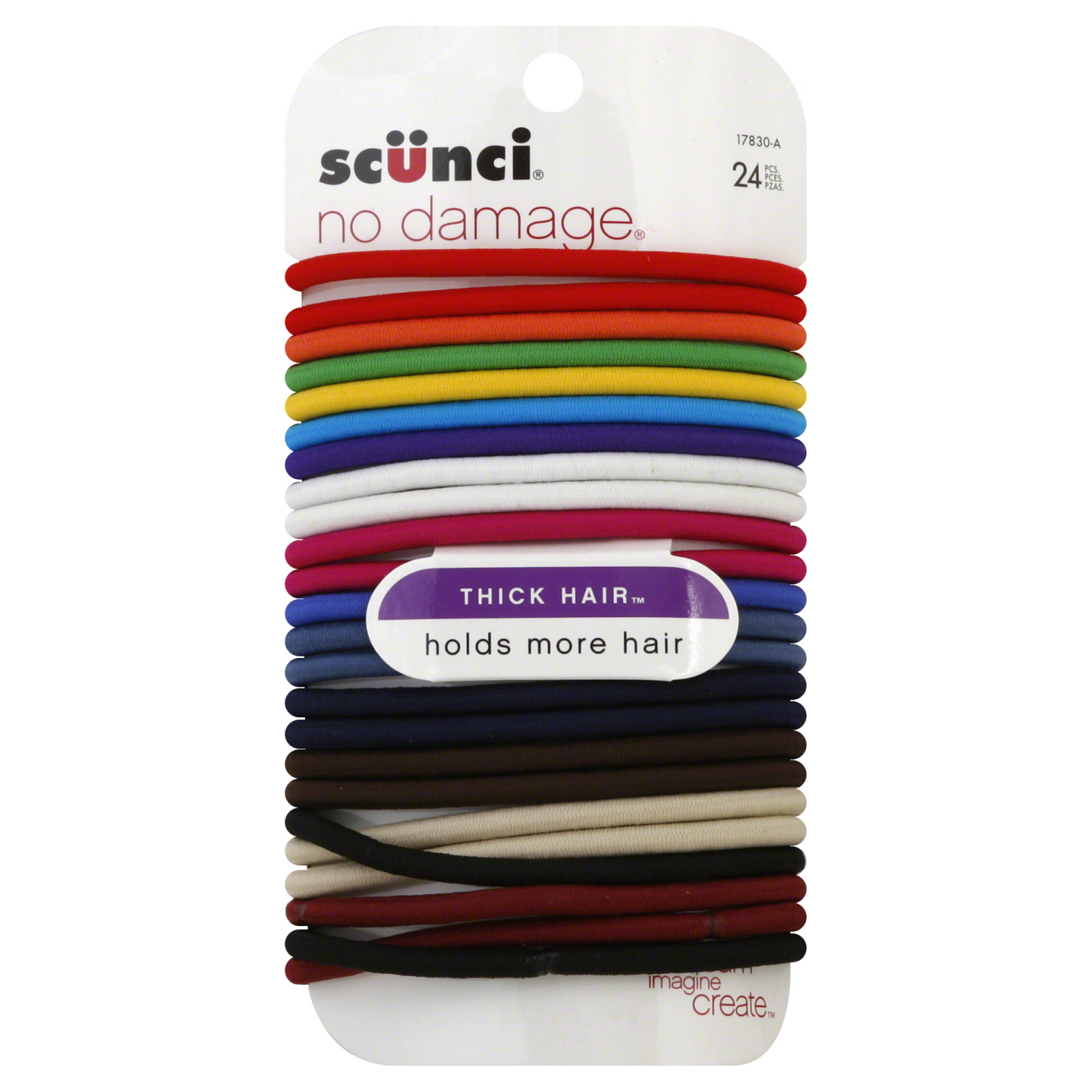 Scunci No Damage Ponytail Holders, Thick Hair, 24 pieces at Kmart.com
