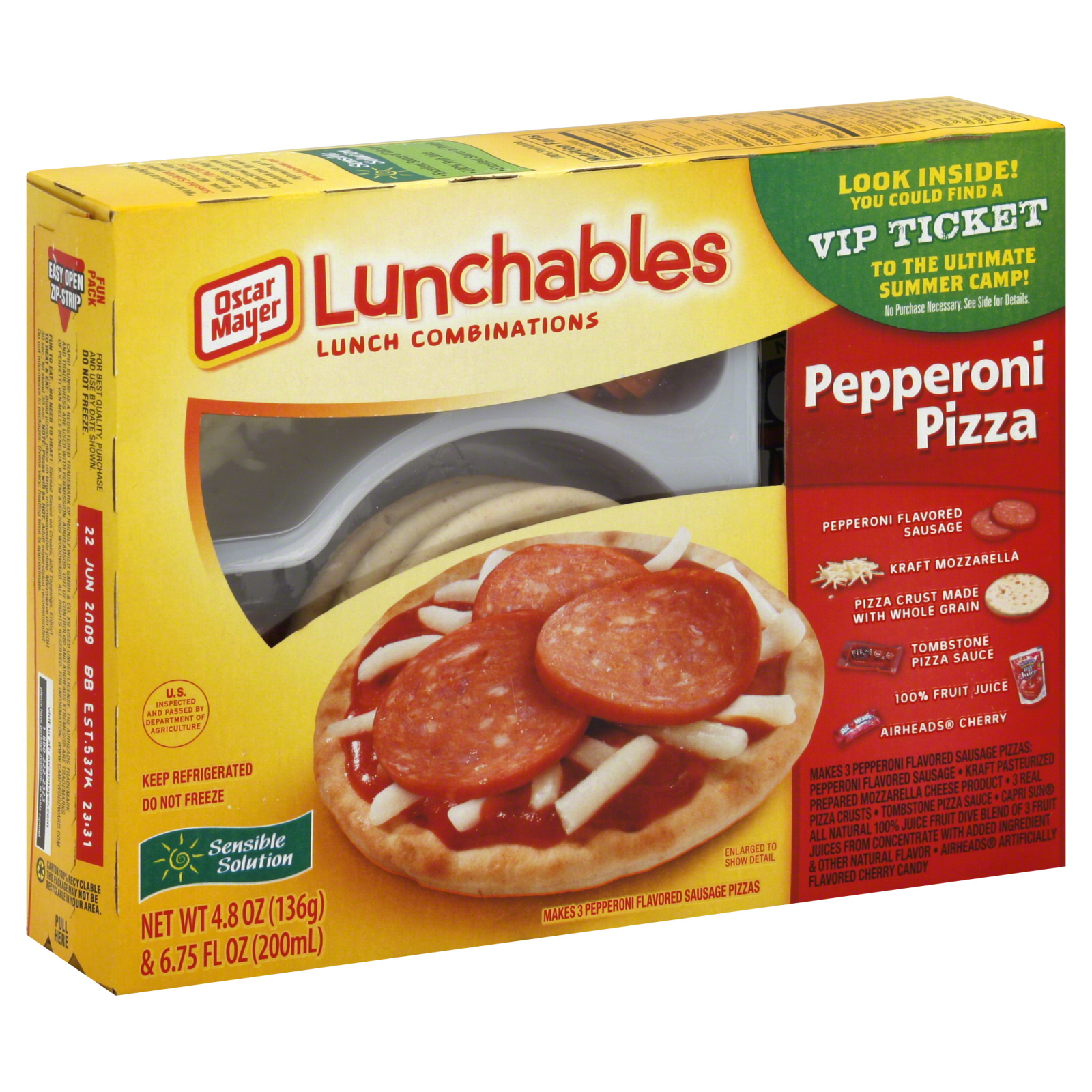 Lunchables Lunch Combinations, Pepperoni Pizza, 1 kit Shop Your Way