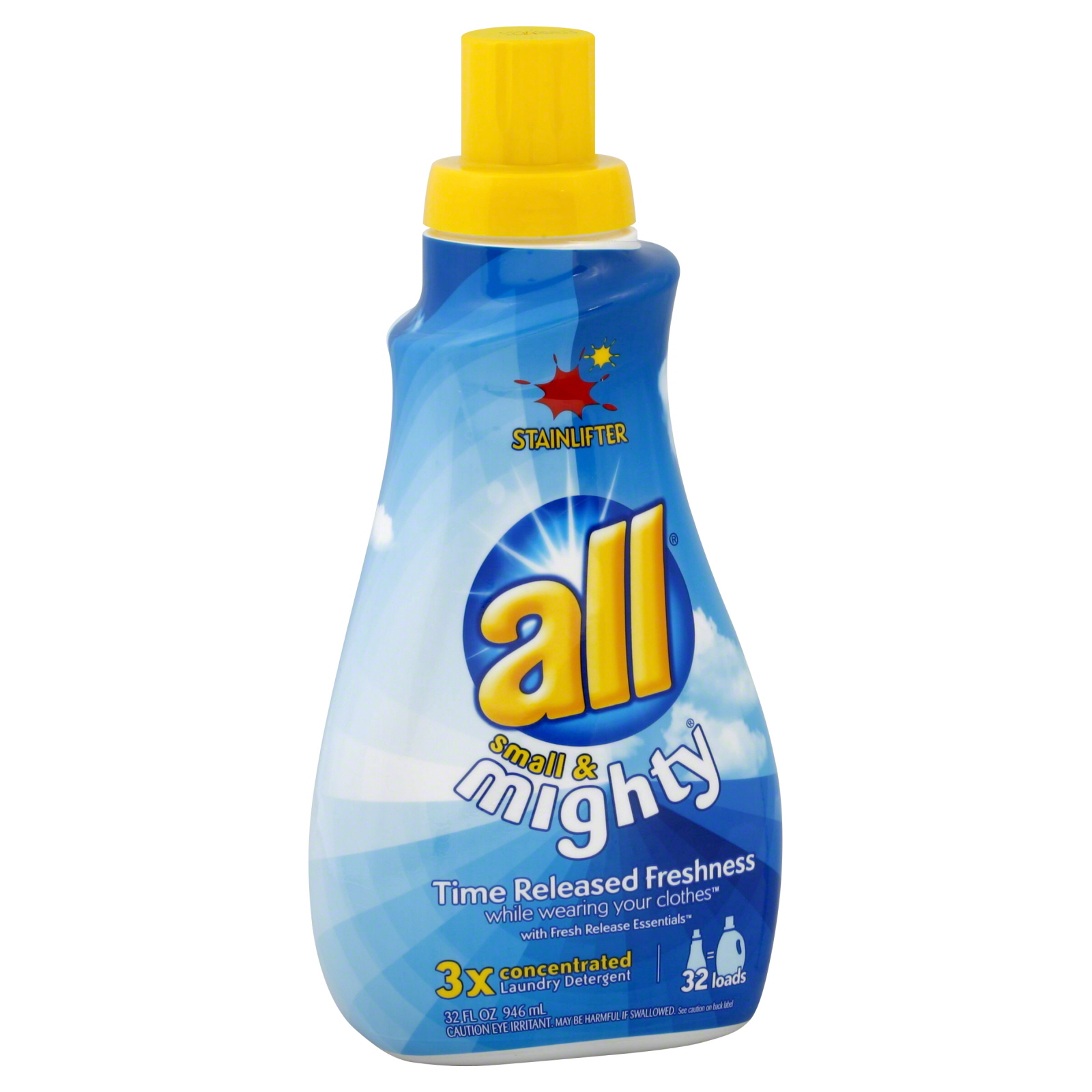 All Small & Mighty Laundry Detergent, 3x Concentrated, Stainlifter, 32 fl oz (946 ml) at mygofer.com