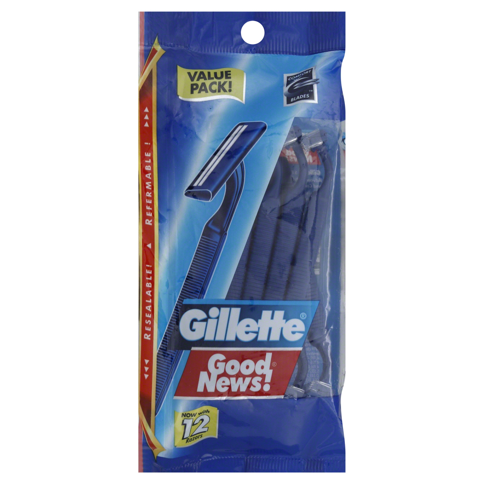 Gillette Good News! Razors, Value Pack, 12 razors - GILLETTE COMPANY