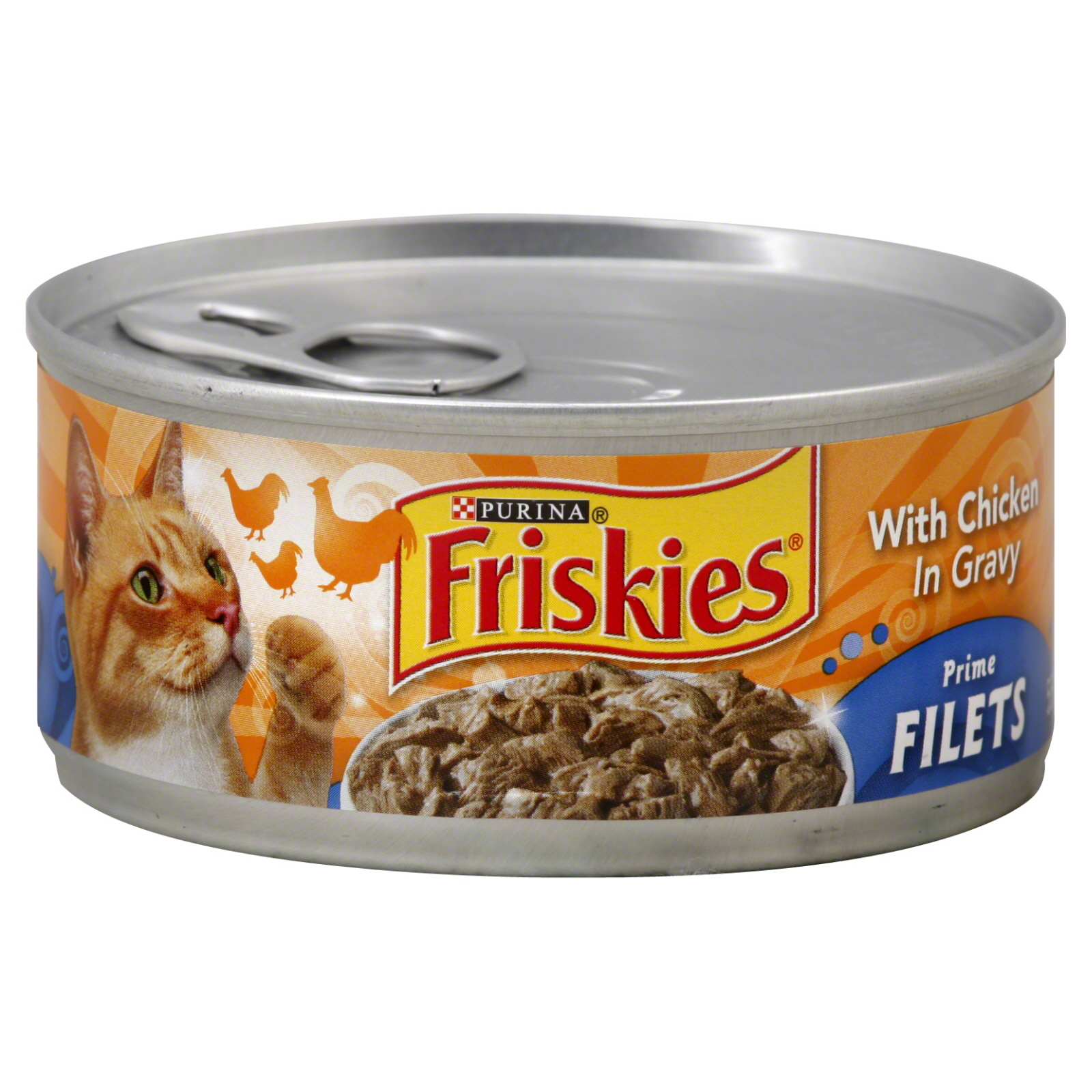 Friskies Prime Filets Cat Food, with Chicken, in Gravy, 5.5 oz (156 g) at mygofer.com