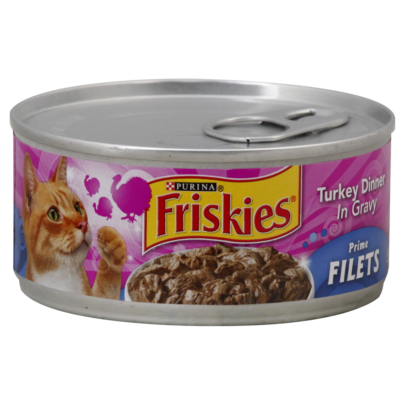 Friskies Prime Filets Cat Food, Turkey Dinner, in Gravy, 5.5 oz (156 g) at mygofer.com