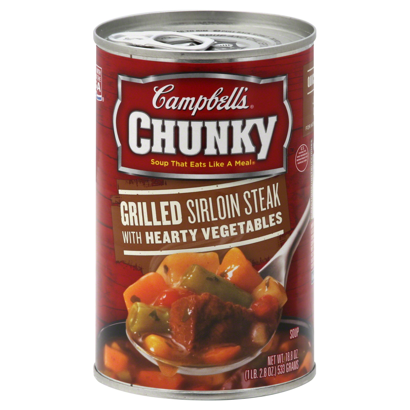 Campbell's Chunky Soup, Grilled Sirloin Steak, 18.8 oz (1 lb 2.8 oz) 533 g at Kmart.com