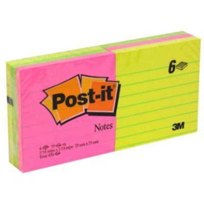 Post-it Notes, 75 Sheet Pads, 3 Colors, 6 note pads at Kmart.com