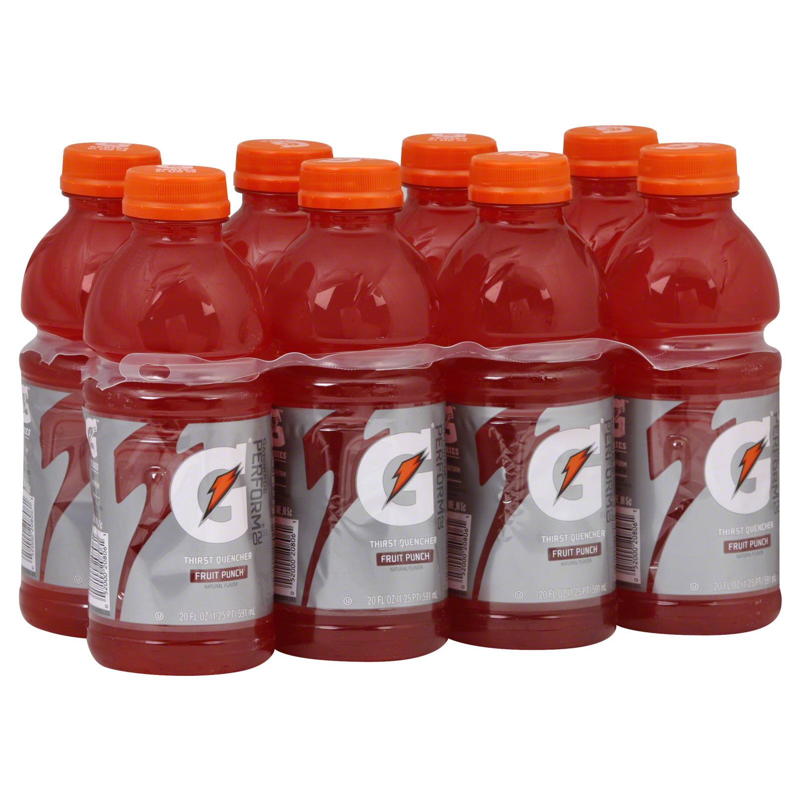 Gatorade G Series Thirst Quencher, 02 Perform, Fruit Punch, 8 - 20 fl oz (1.25 pt) 591 ml bottles at Kmart.com