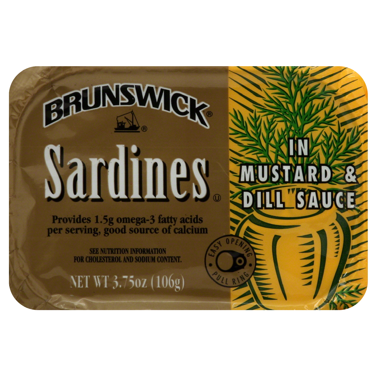 Brunswick Sardines, In Mustard & Dill Sauce, 3.75 oz (106 g) at Kmart.com