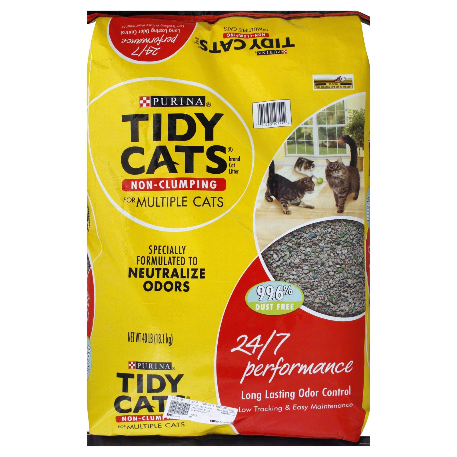 Tidy Cats 24/7 Performance Cat Litter, Non-Clumping, 40 lb (18.1 kg) at Kmart.com