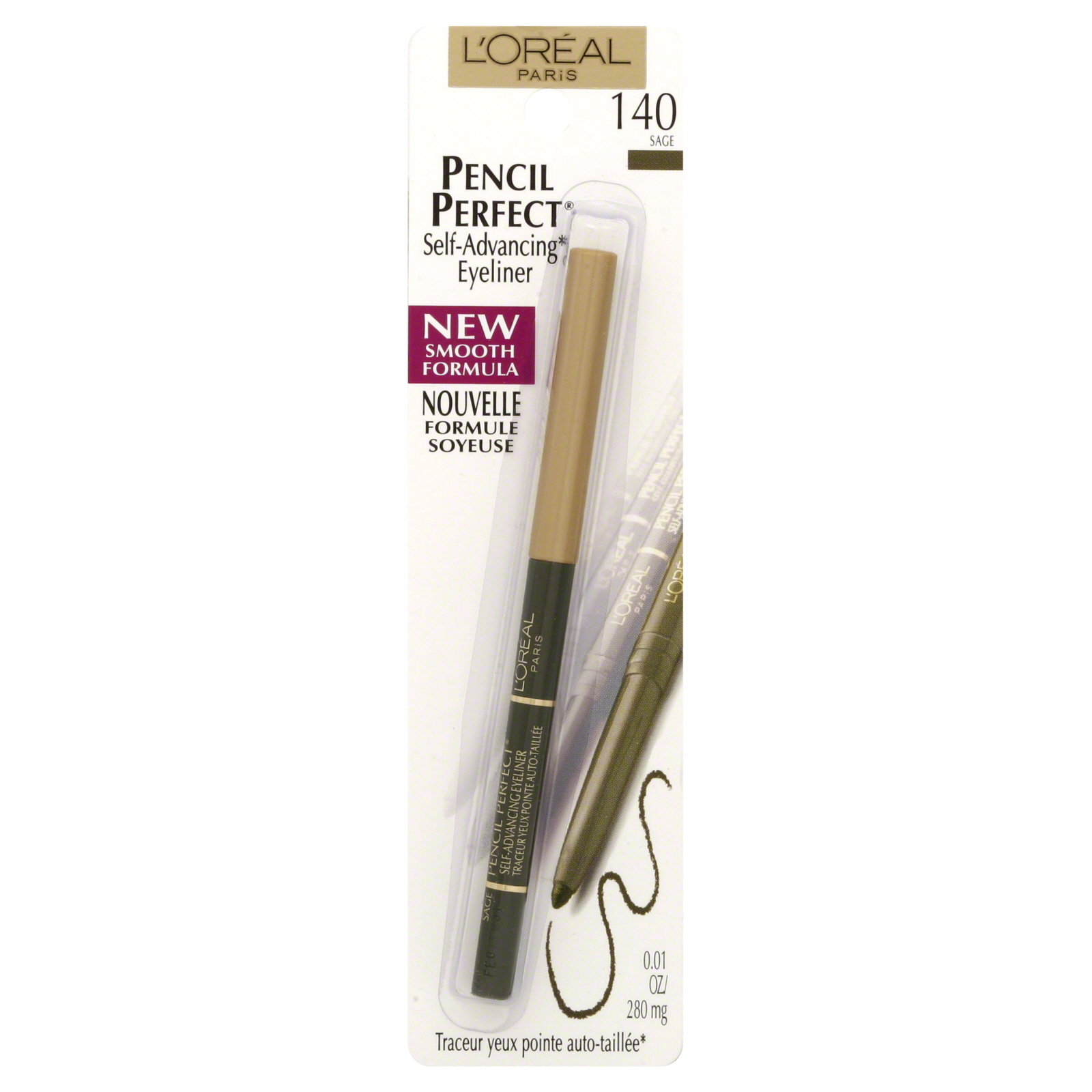 L'Oreal Pencil Perfect Self-Advancing Eyeliner, Sage 140, 0.01 oz (280 mg) at Sears.com